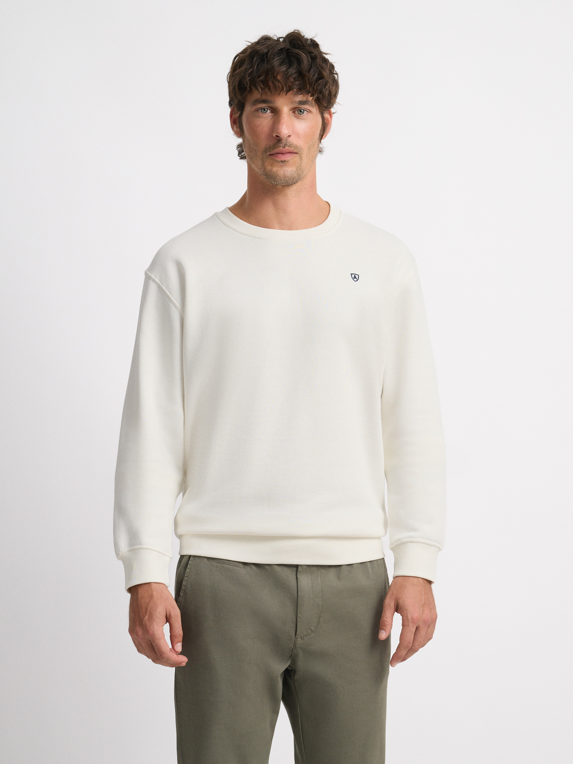 SUDADERA BASICA BLANCO