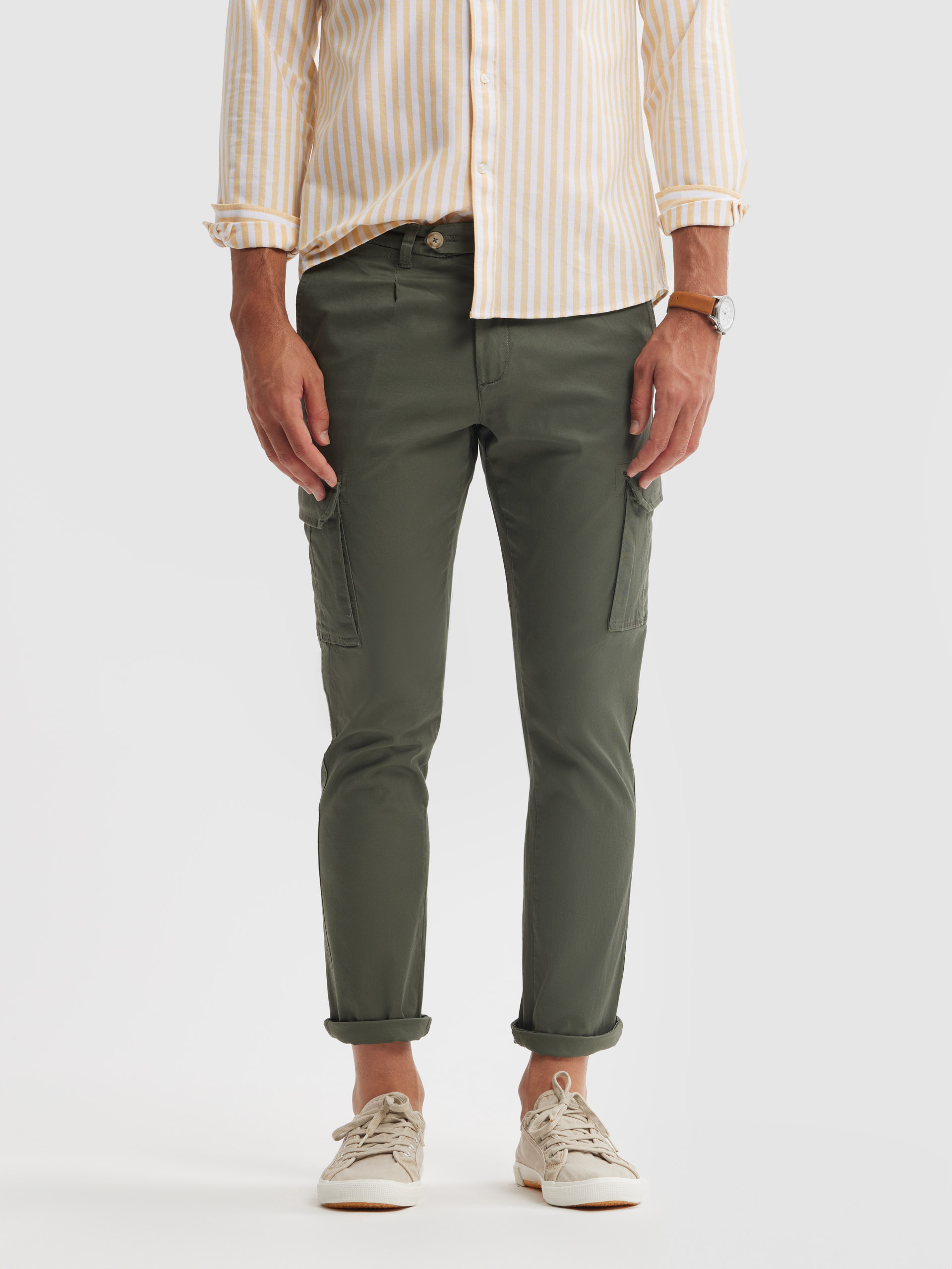 PANTALON CARGO VERDE