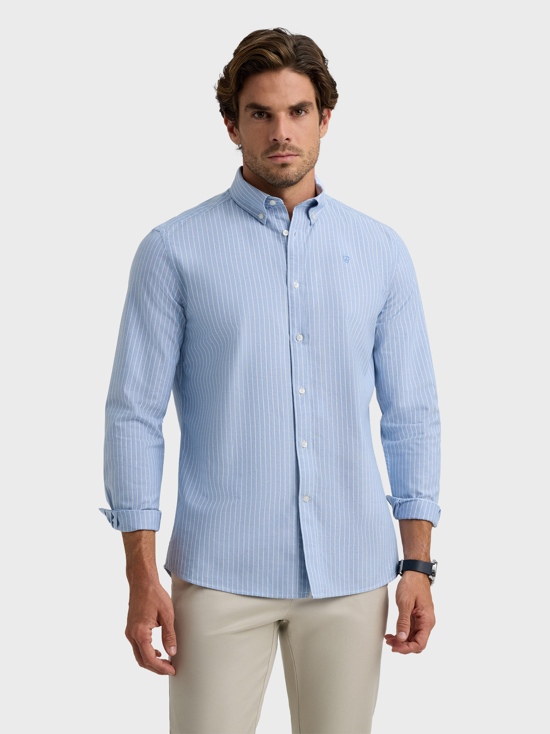 CAMISA OXFORD DIPLO AZUL