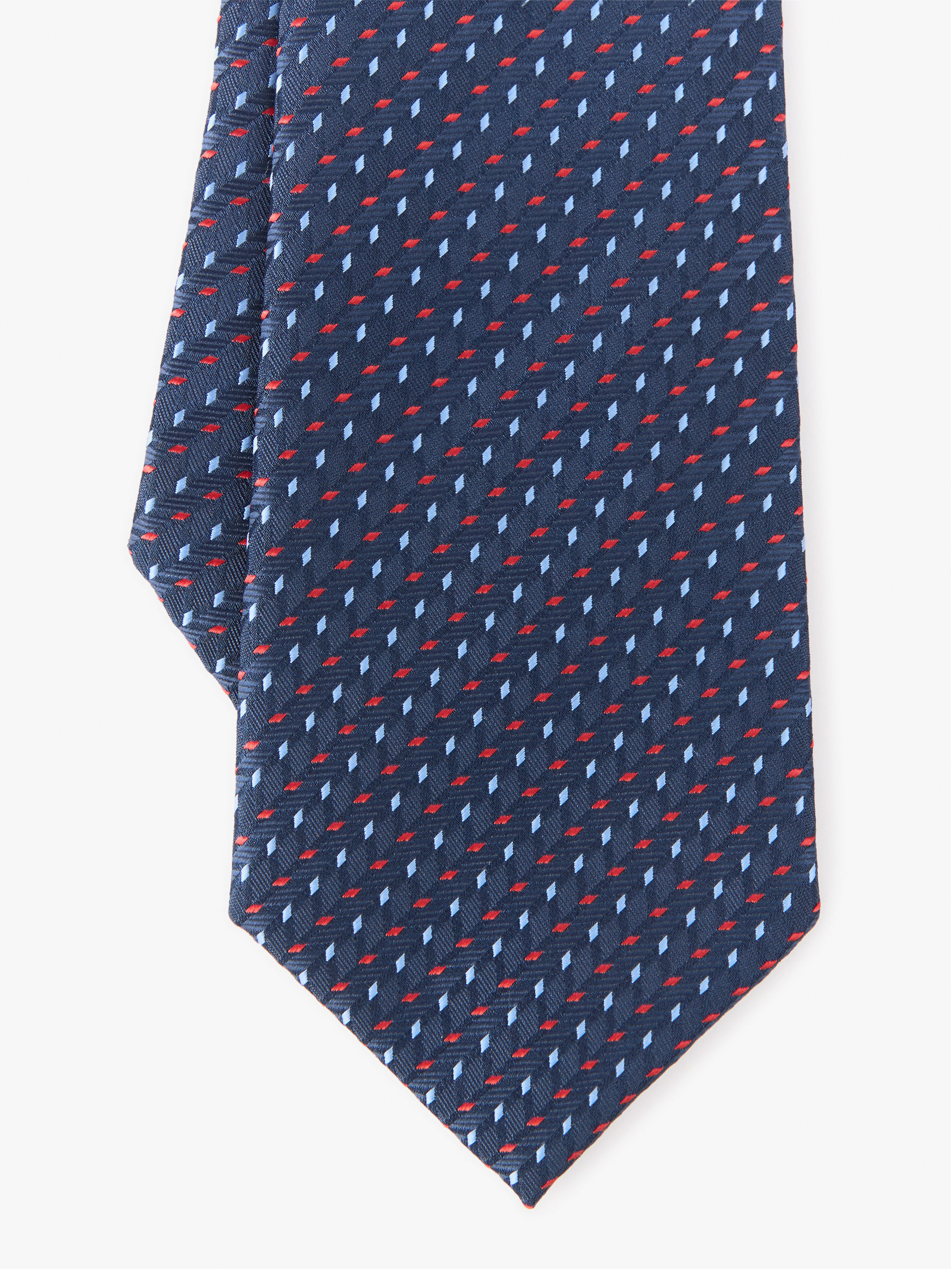 CORBATA JACQUARD MF AZUL MARINO