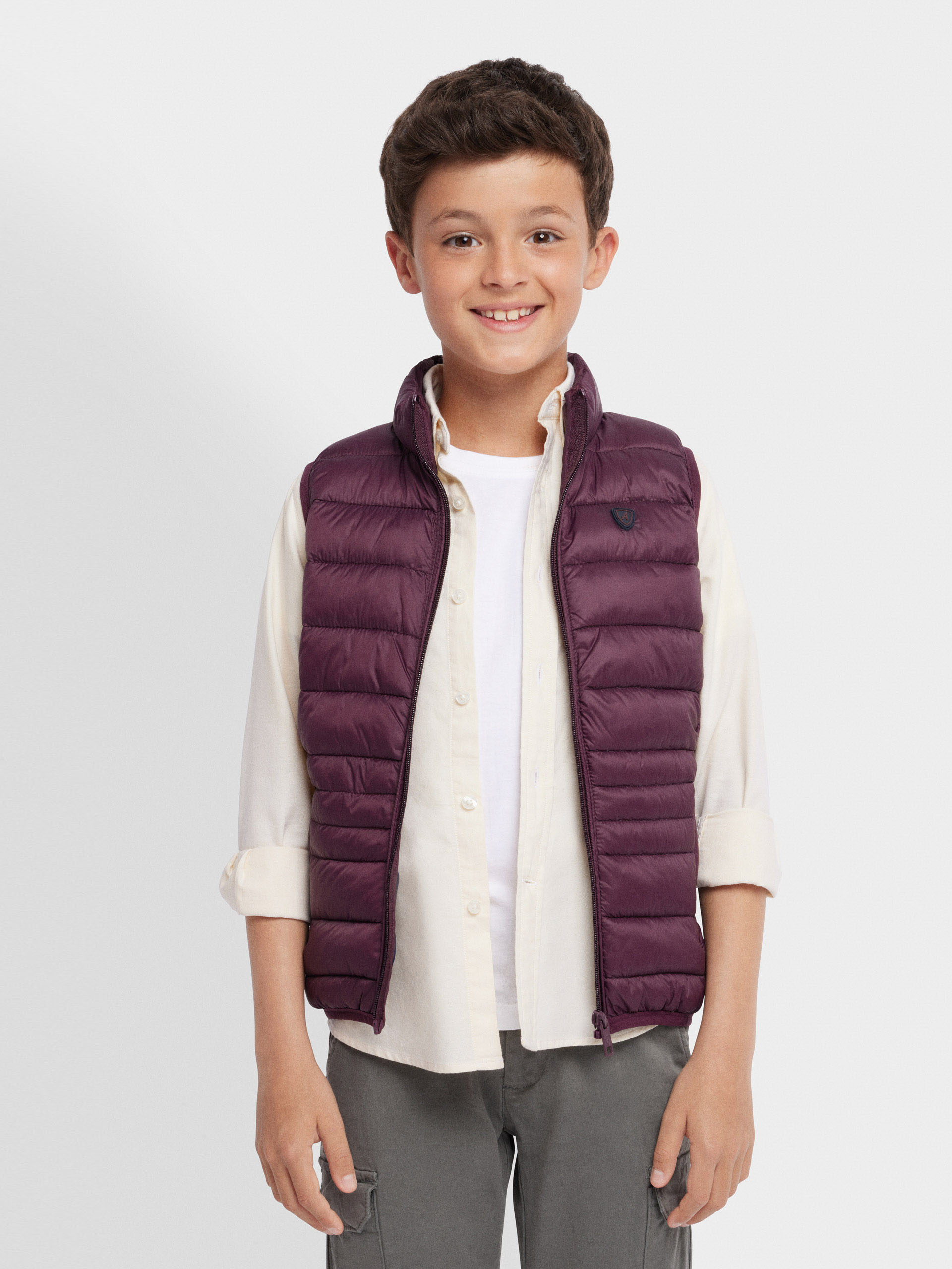 CHALECO MORRISON KIDS BURDEOS