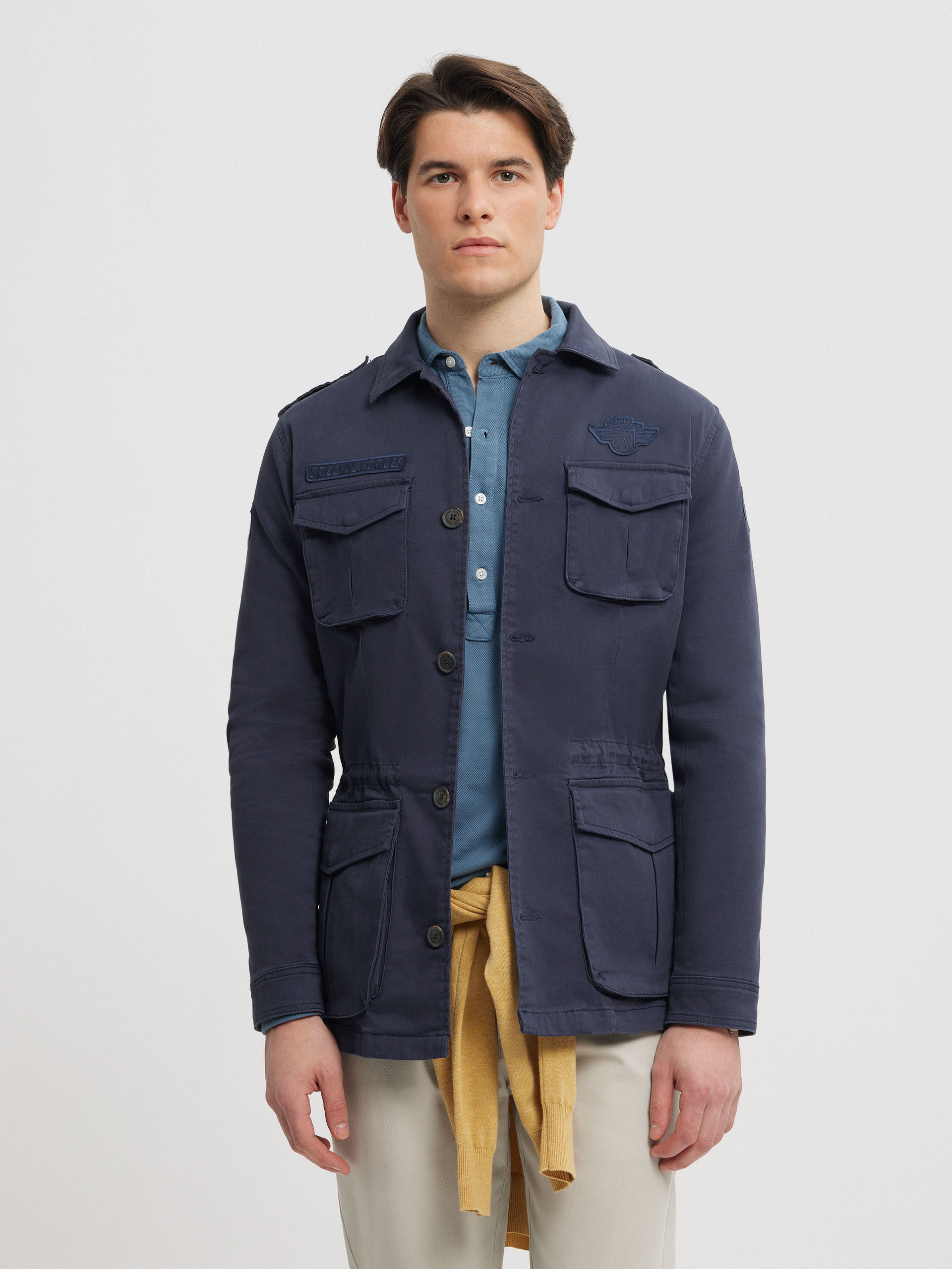 Sahariana militar hombre clearance