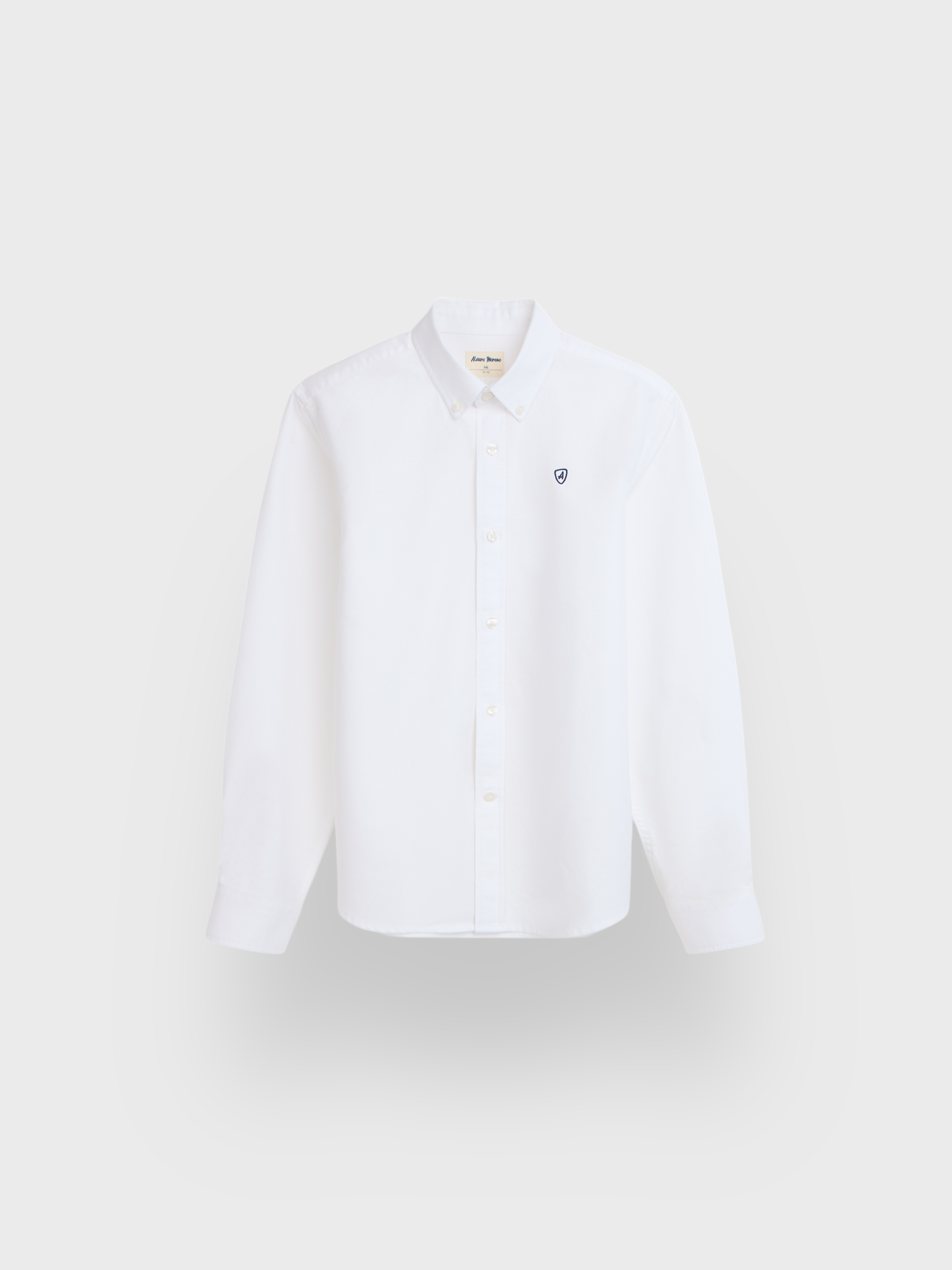 CAMISA OXFORD SOLID KIDS BLANCO