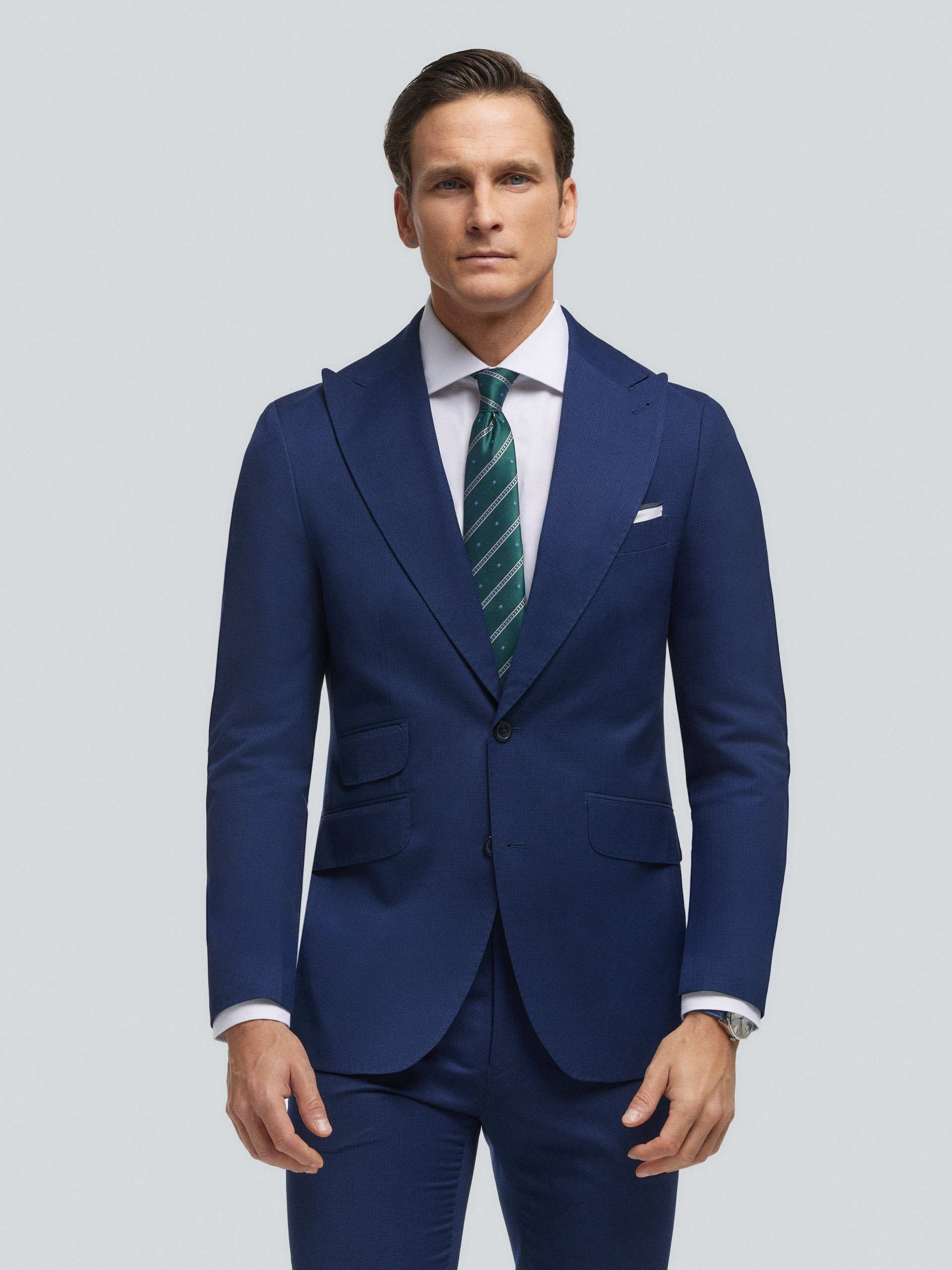 AMERICANA CAPO MICROCHECKS AZUL