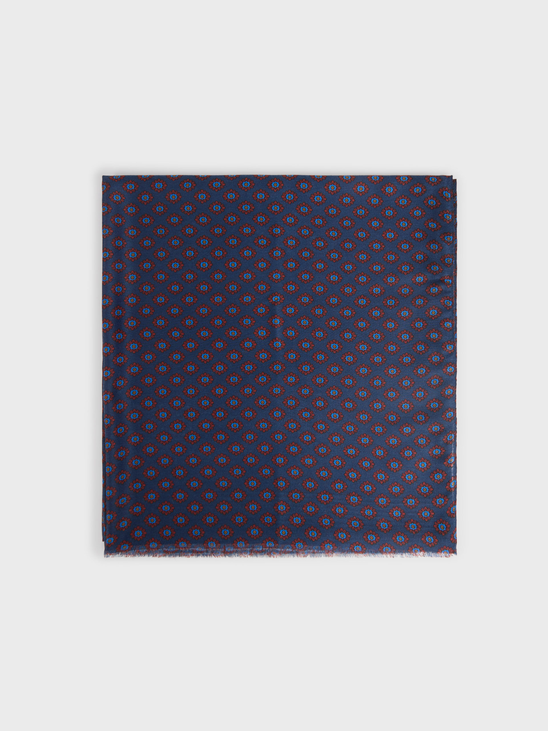 FOULARD PRINT AZUL MARINO
