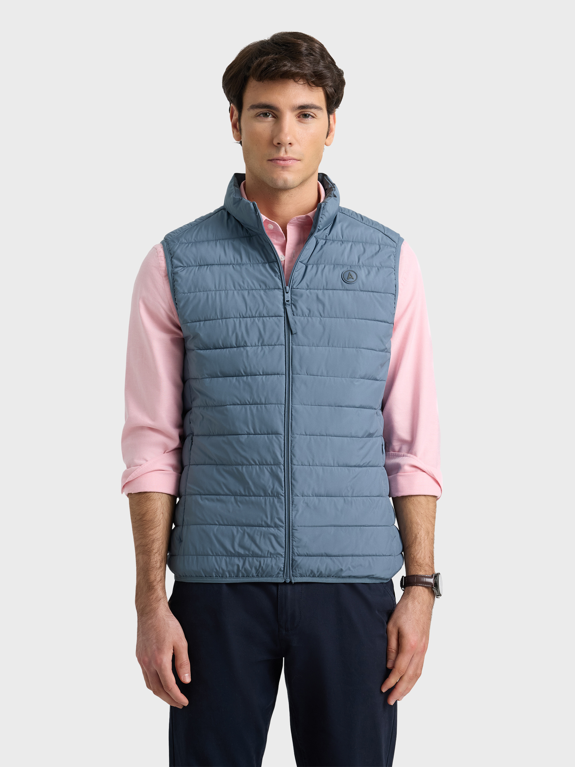 CHALECO VITO CELESTE