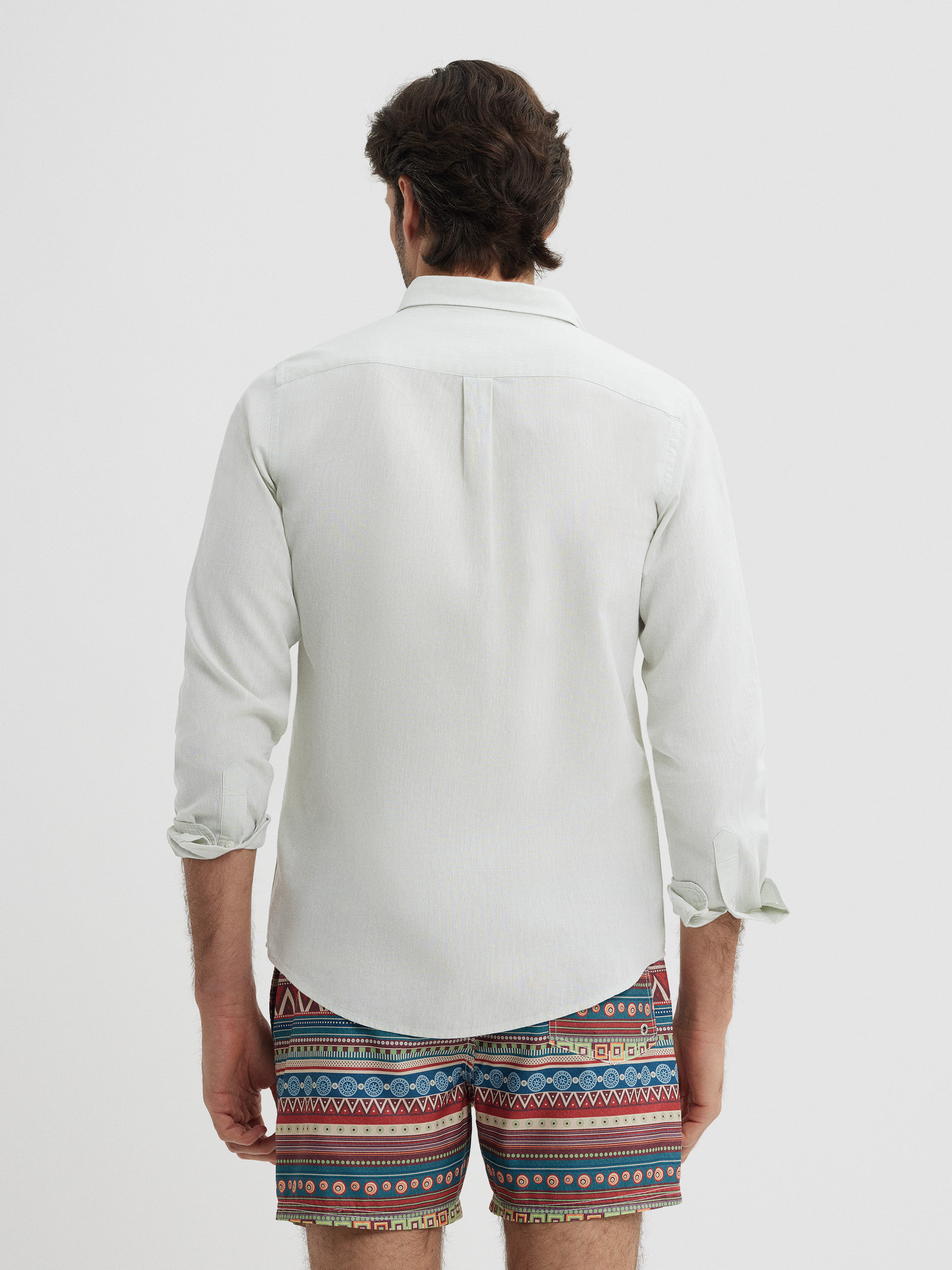 CAMISA LINO C. BOTON