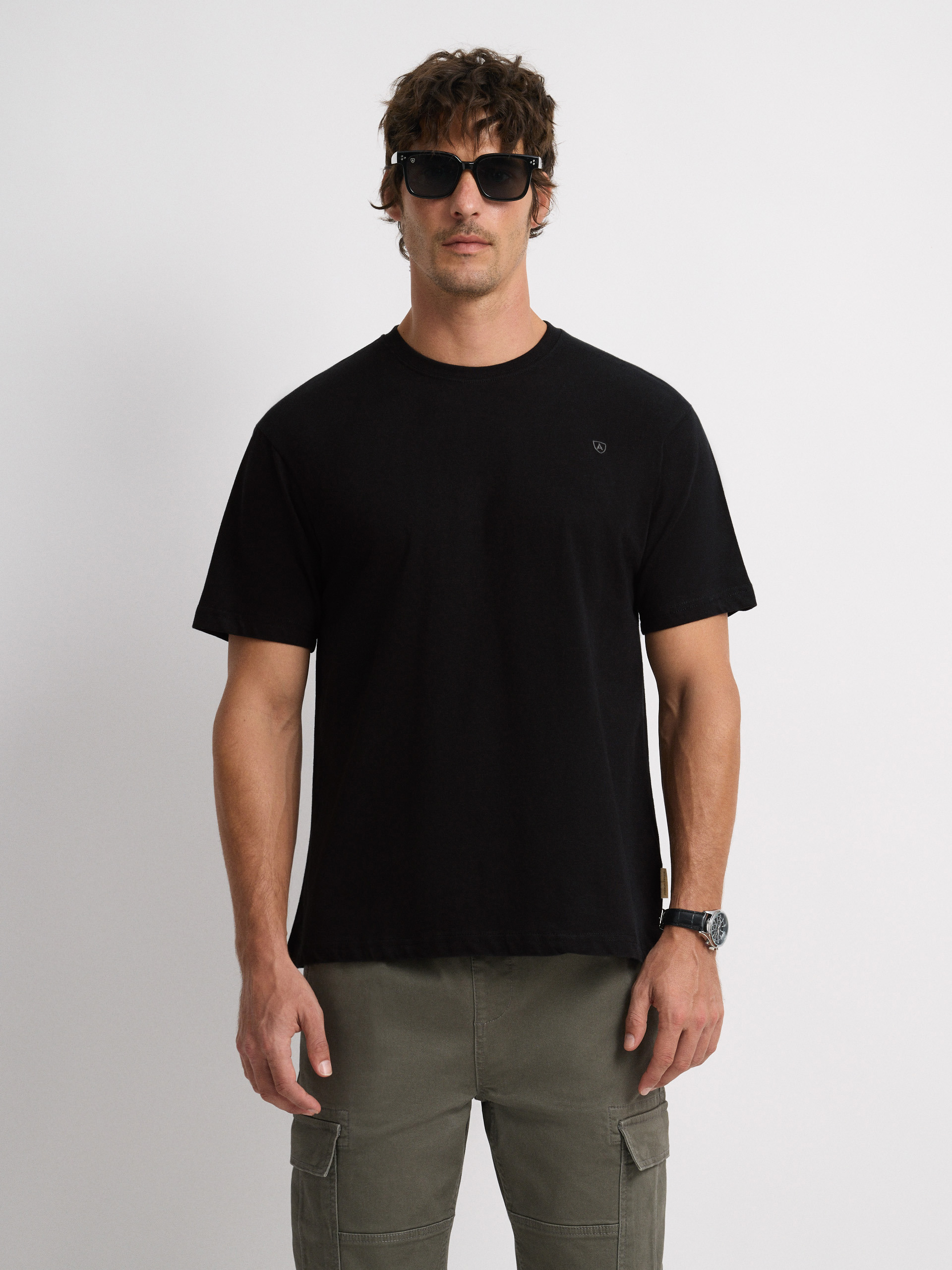 CAMISETA BASICA NEGRO