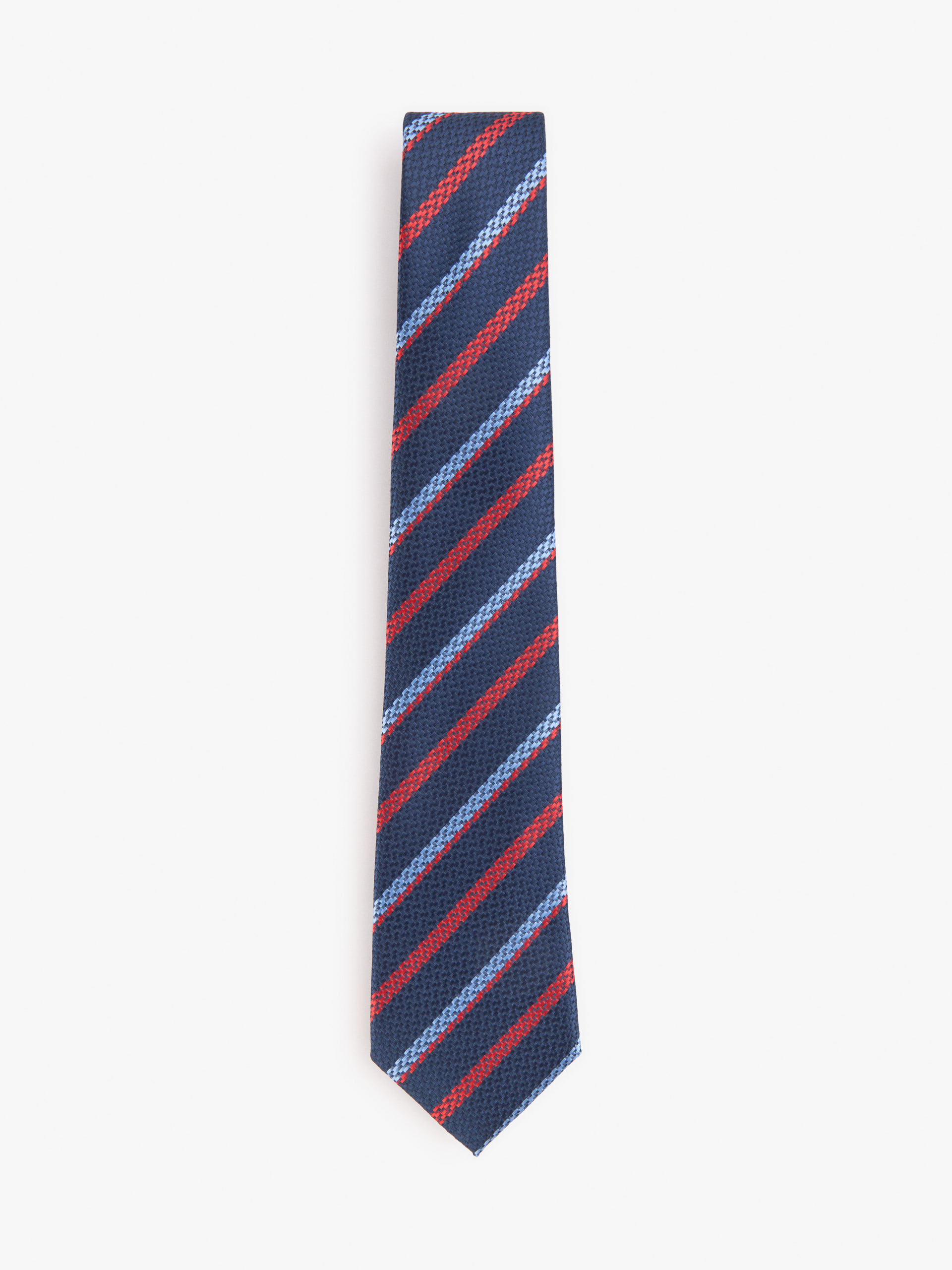 CORBATA JACQUARD MF AZUL MARINO
