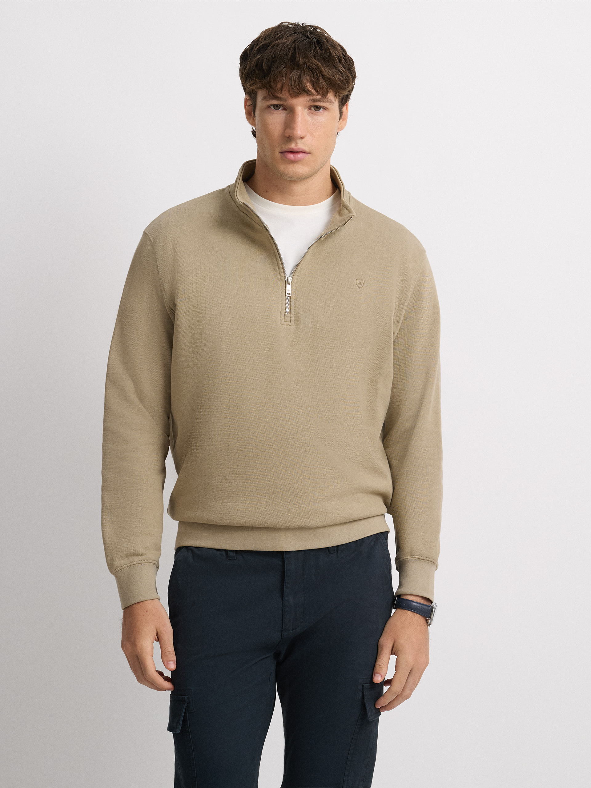 SUDADERA SIMPLY CAMEL