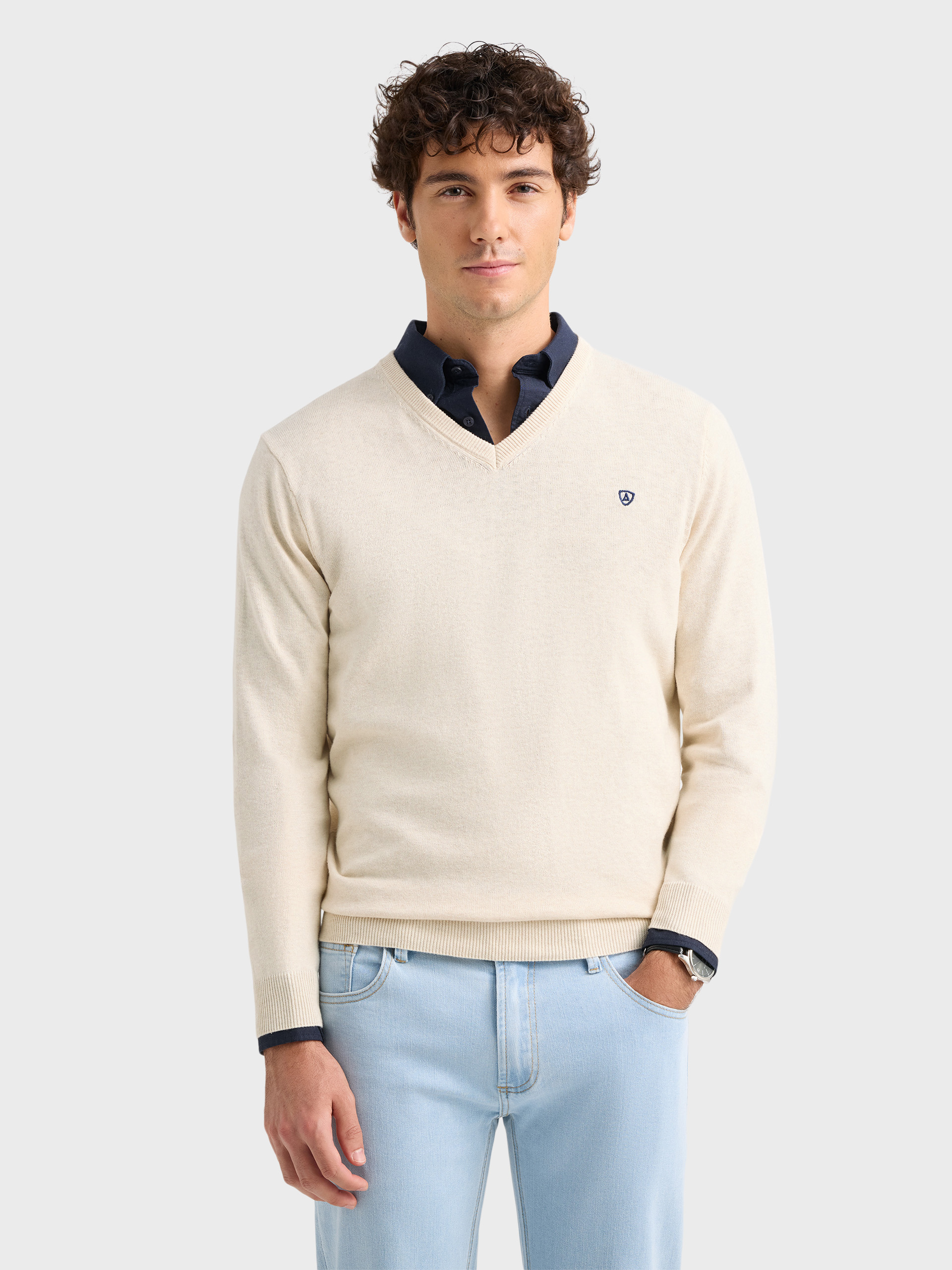 JERSEY V-NECK TRENDY CRUDO