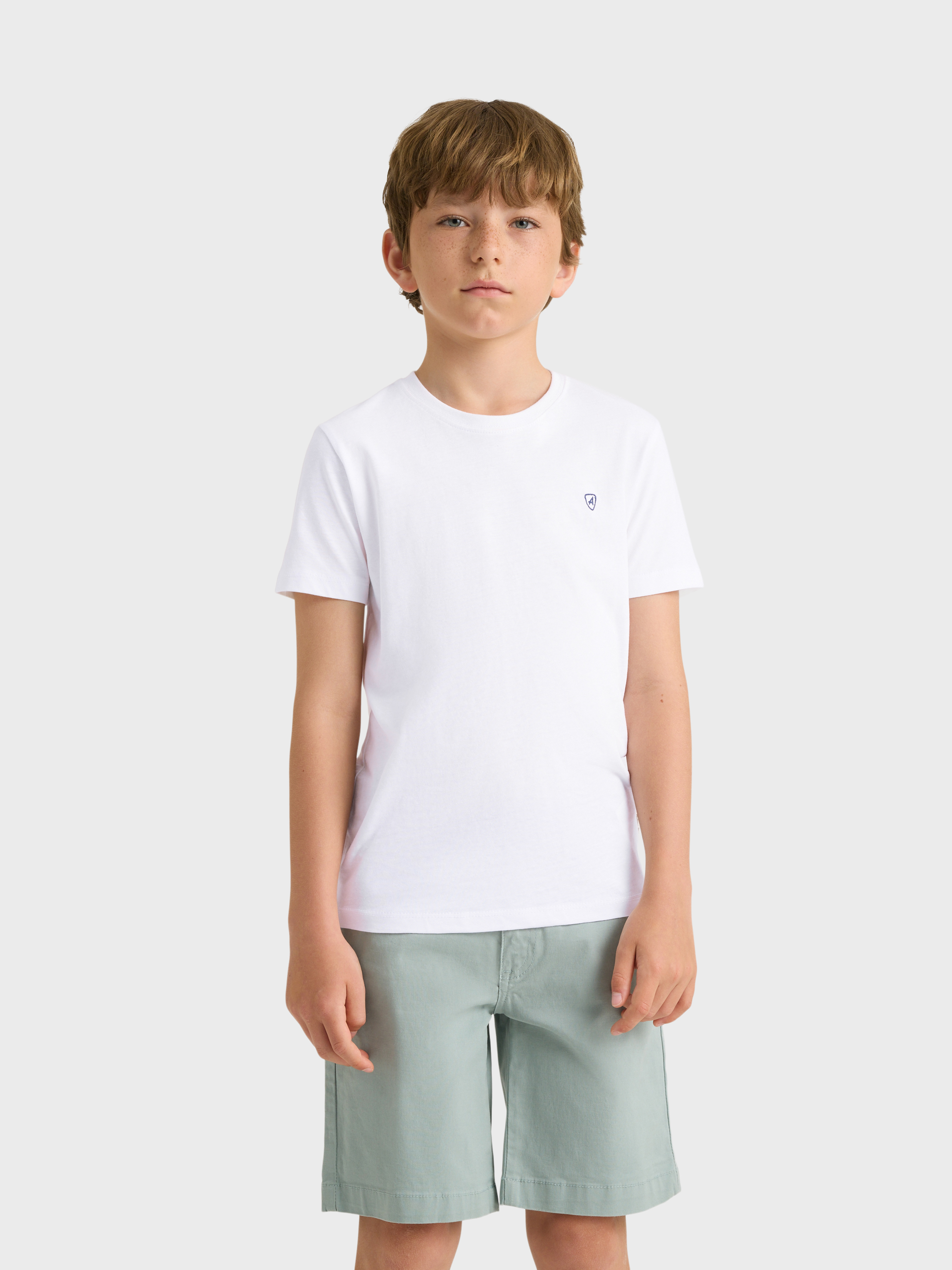 CAMISETA BASICA KIDS BLANCO