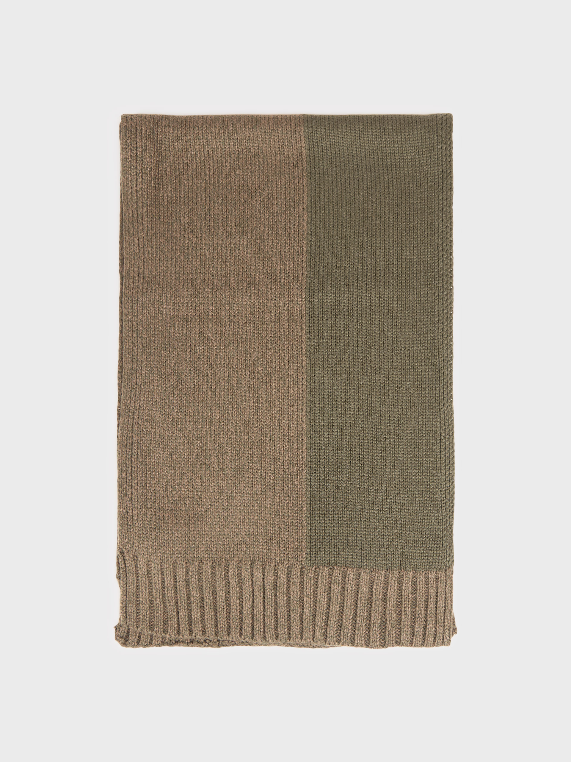 BUFANDA BICOLOR VERDE