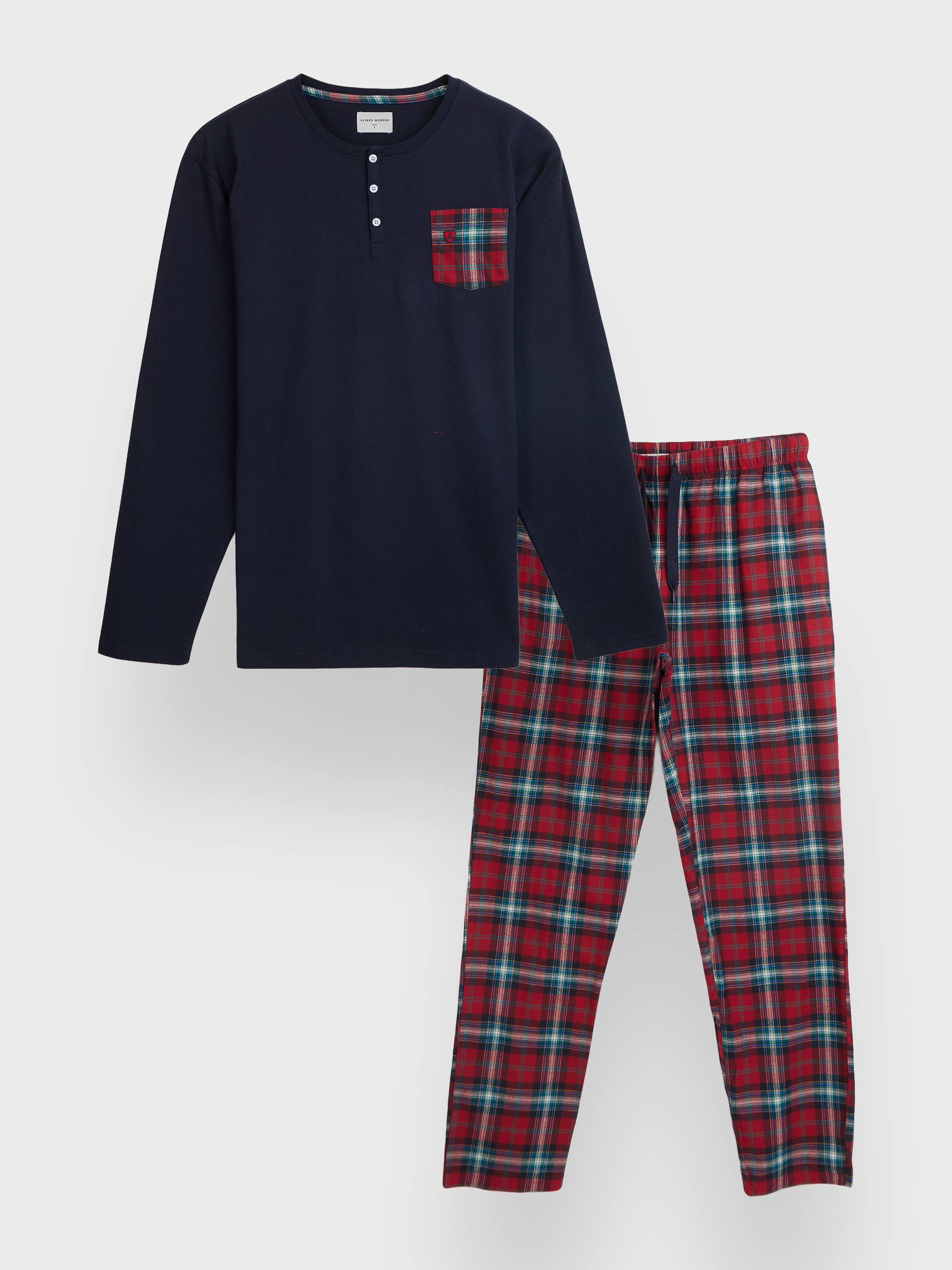 PIJAMA FRANELA CUADROS