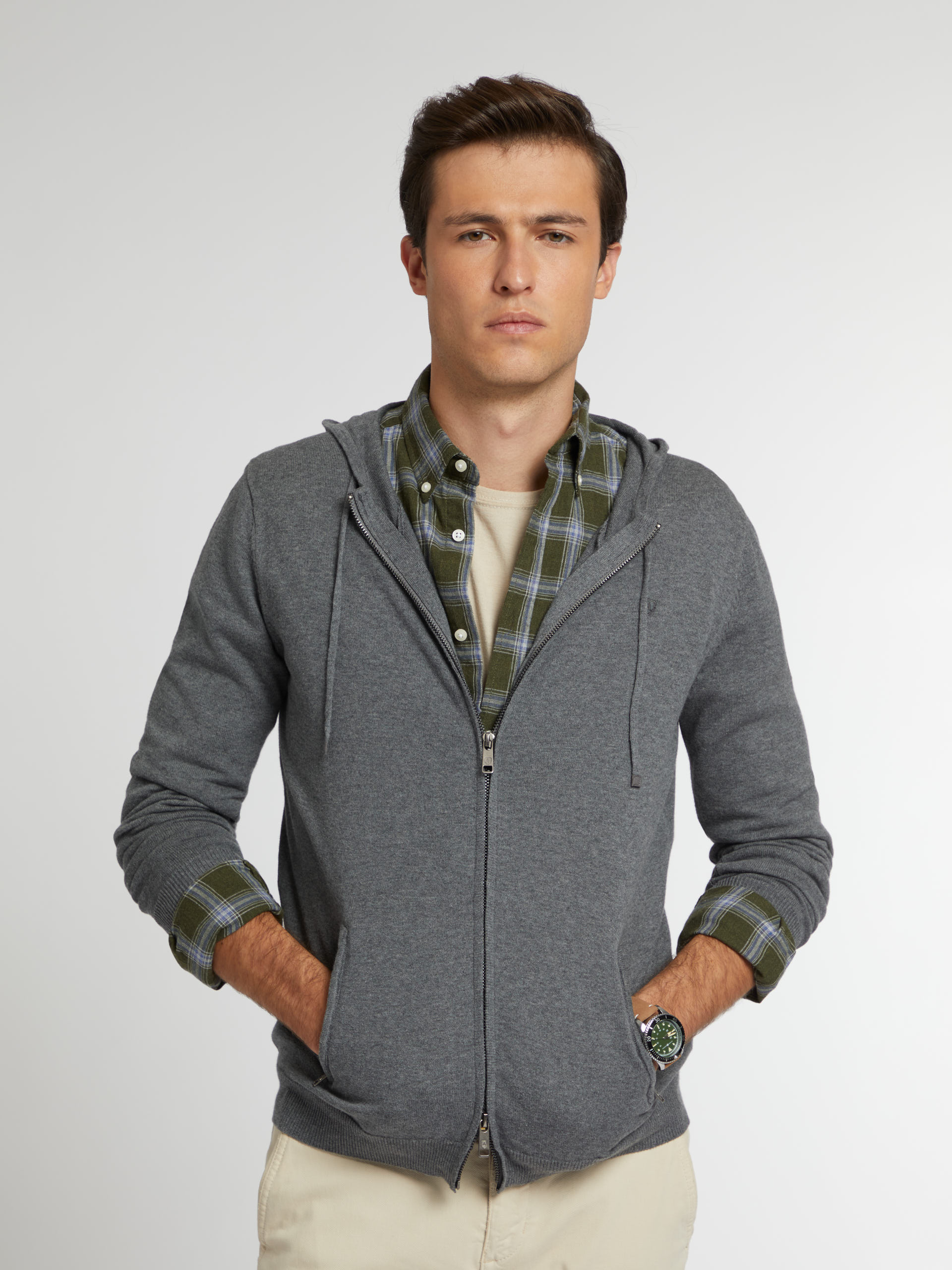 CARDIGAN HENRY GRIS