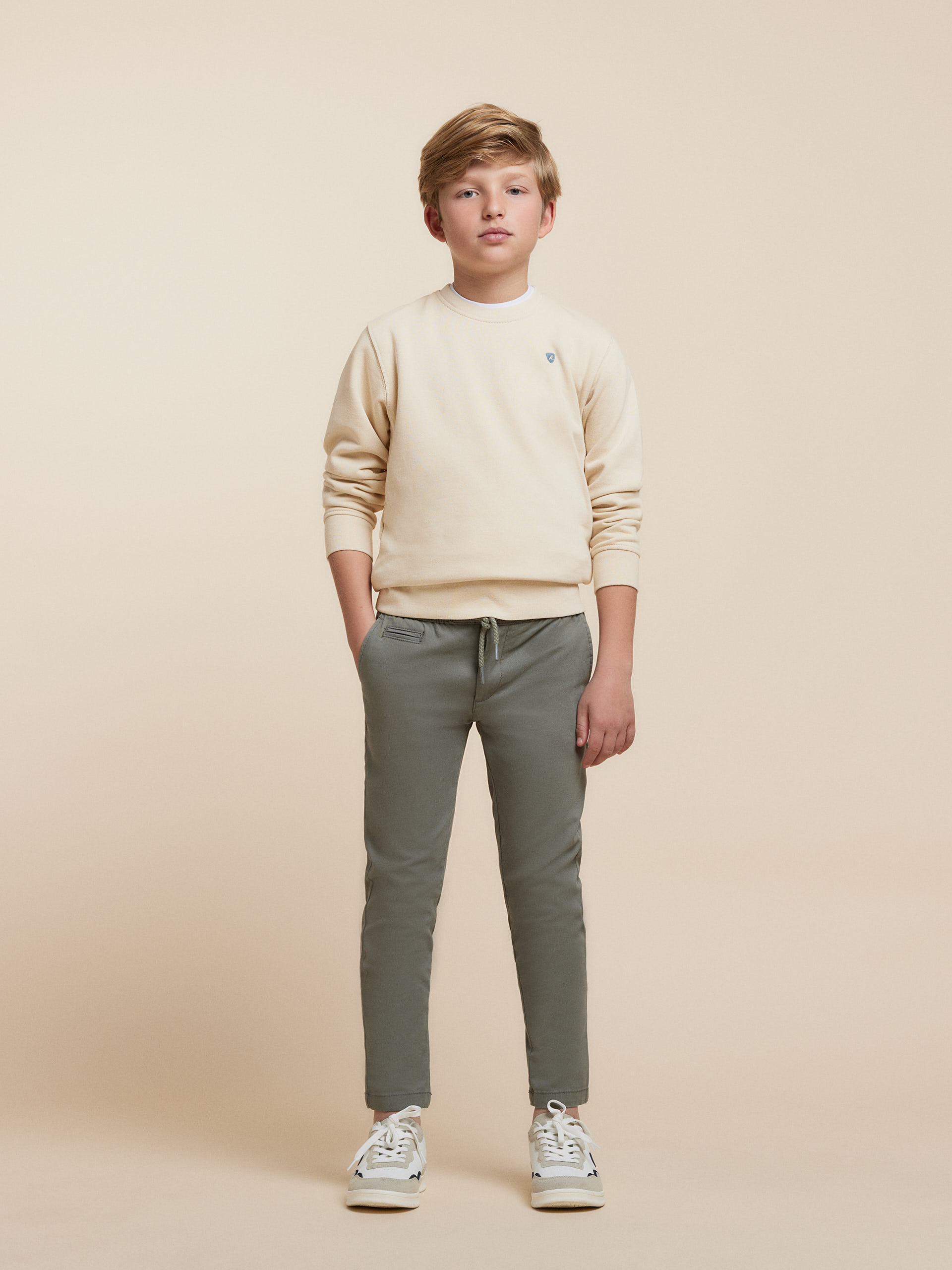 SUDADERA BASICA KIDS CRUDO