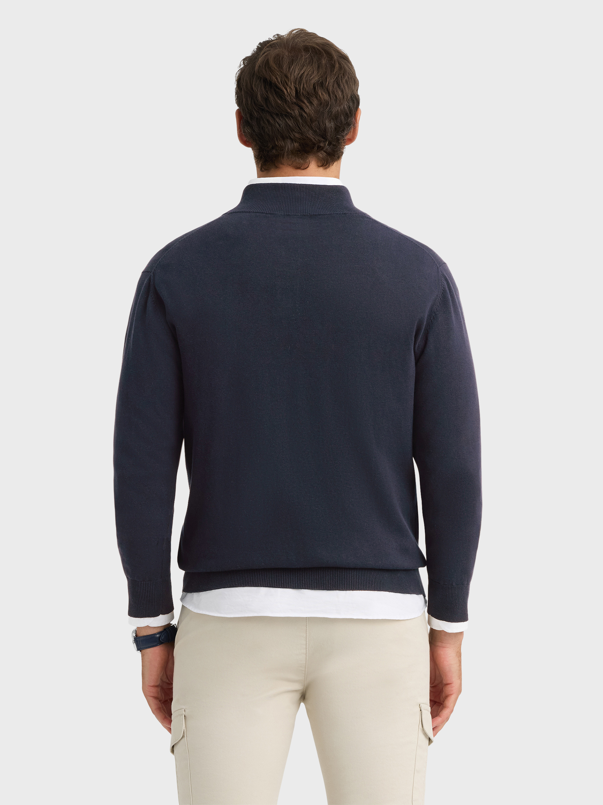 JERSEY BUTTON COLLAR