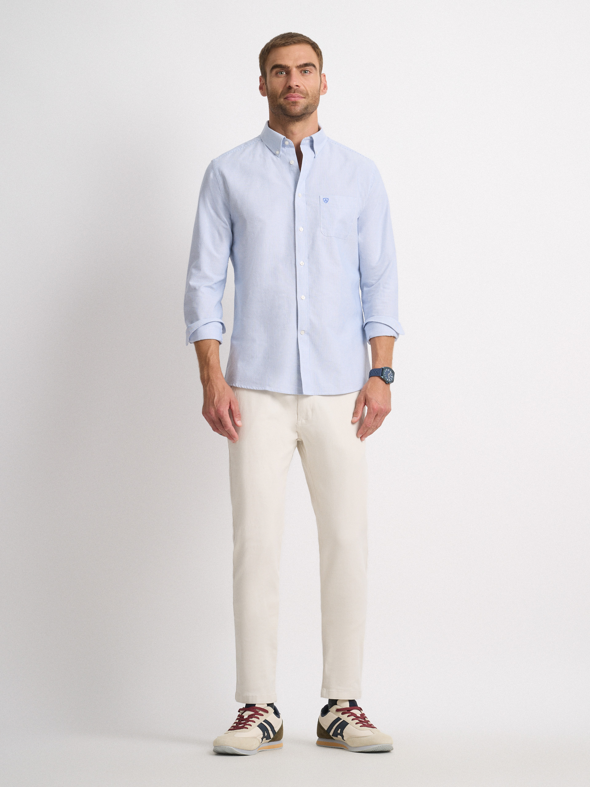 CAMISA MIL RAYAS POCKET
