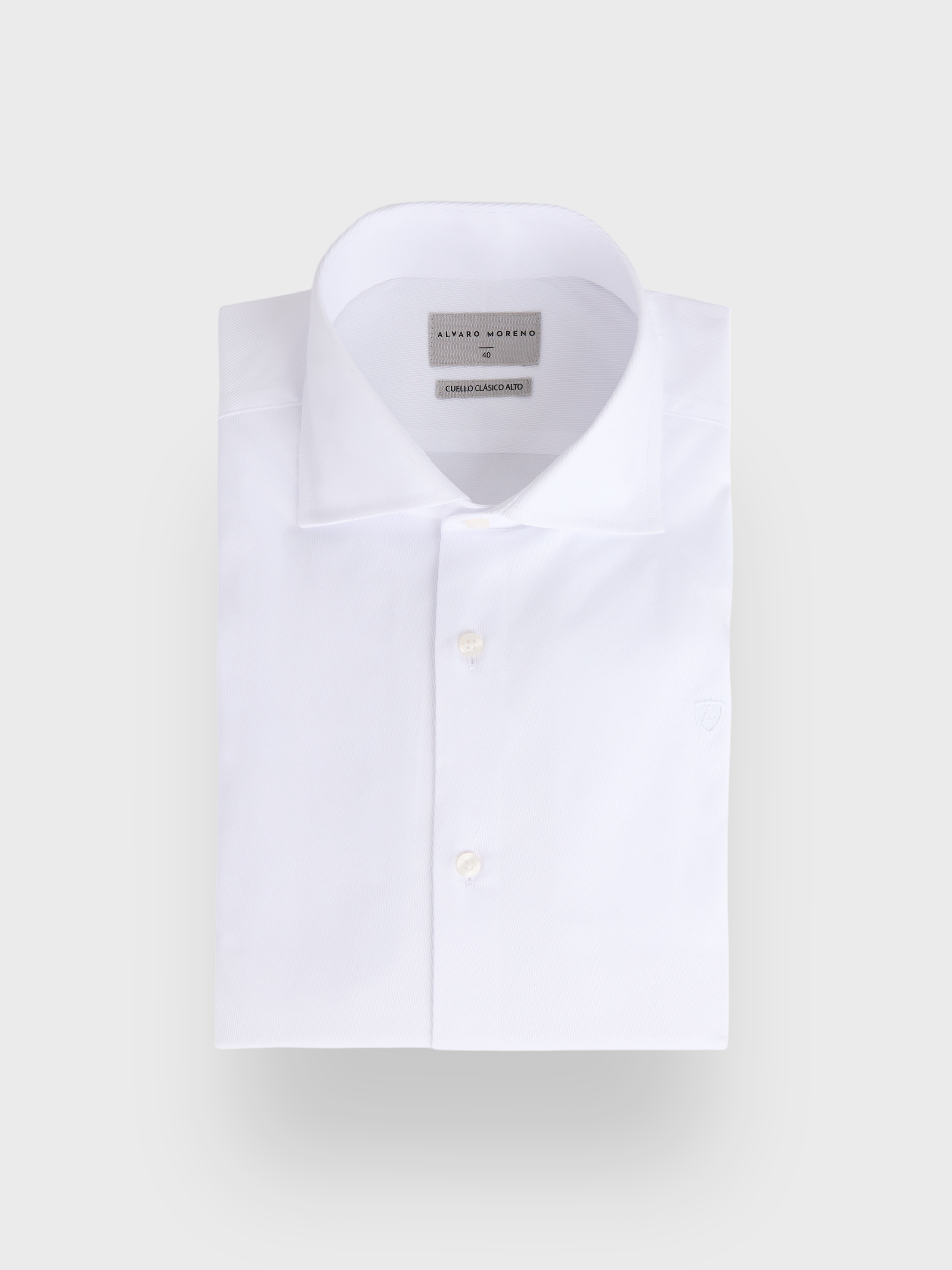 CAMISA ROMA DIAGONAL BLANCO