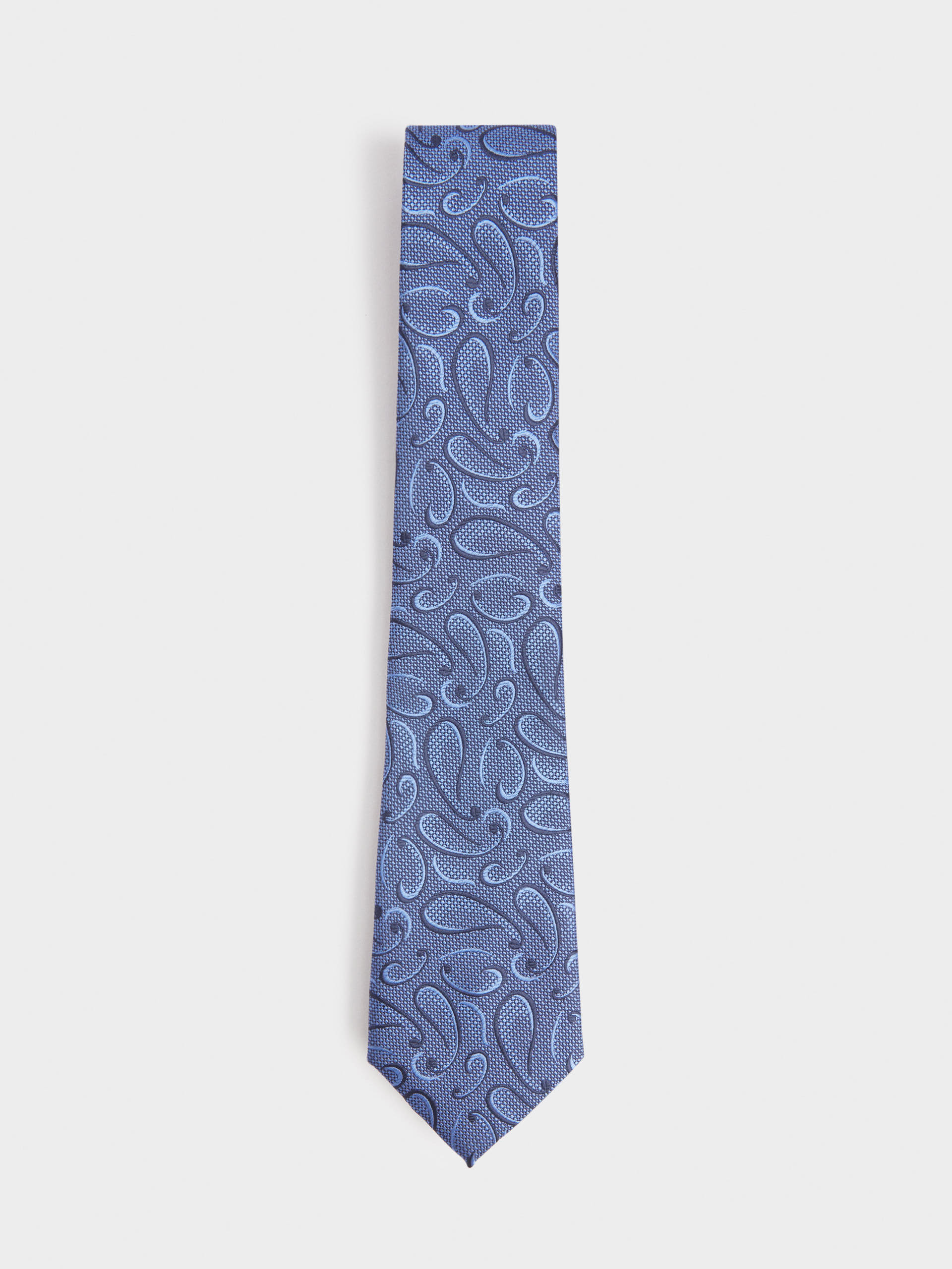 CORBATA JACQUARD MF AZUL MARINO