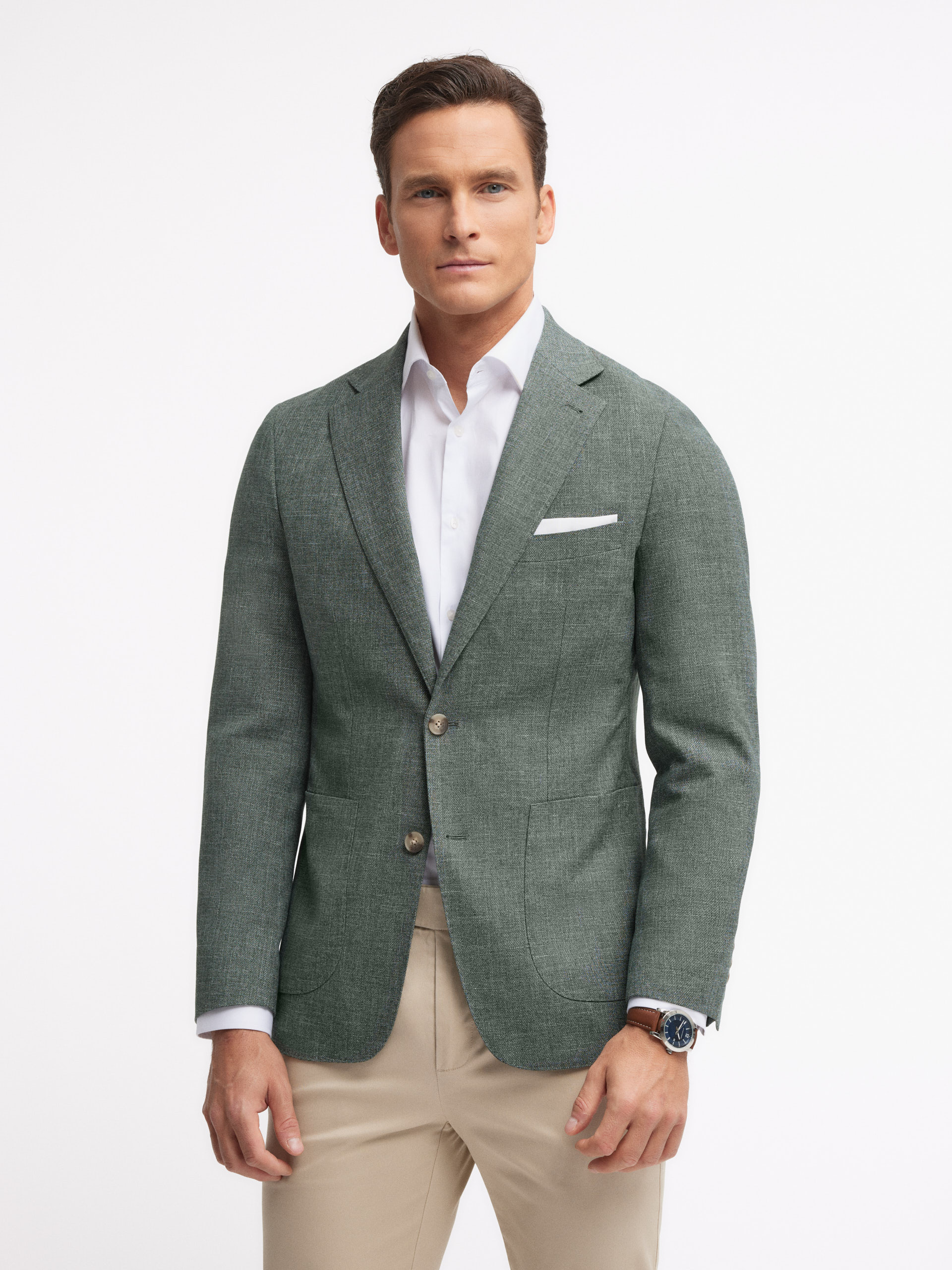 Camisas Ã¡alvaro Moreno Hombre álvaro Moreno Chaques Grises Ã - Main Image