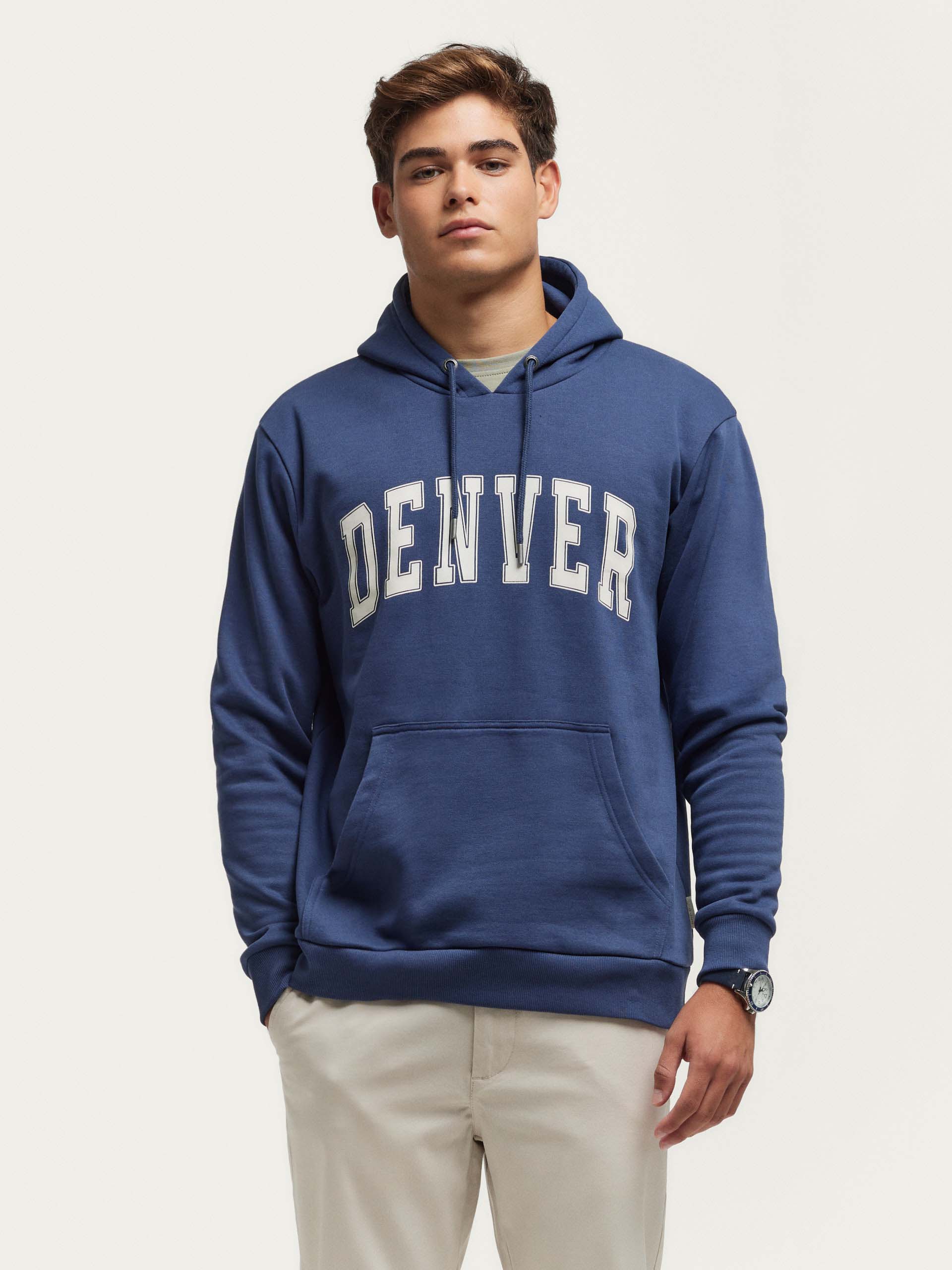 SUDADERA DENVER AZUL