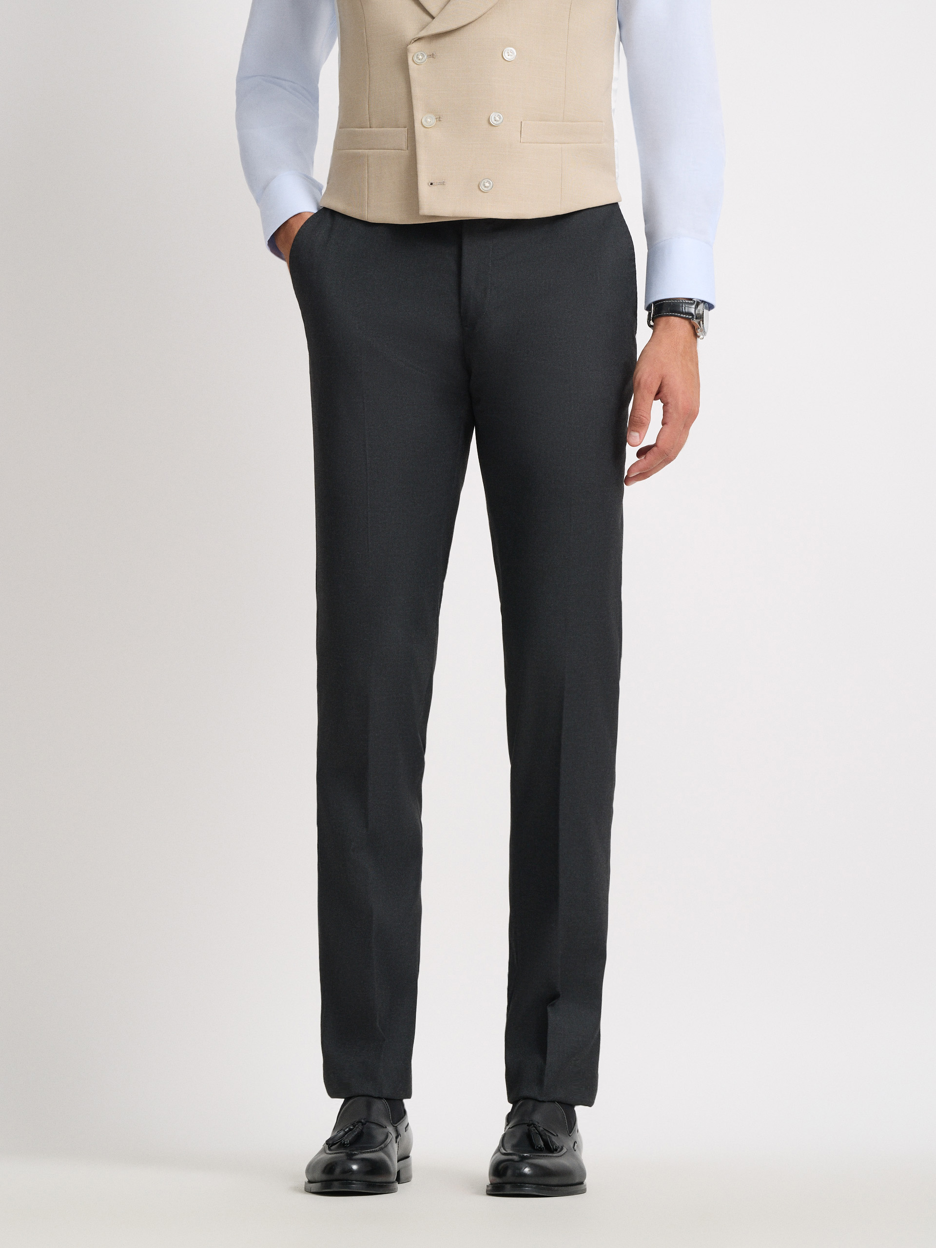 PANTOLON WEDDING TWILL GRIS