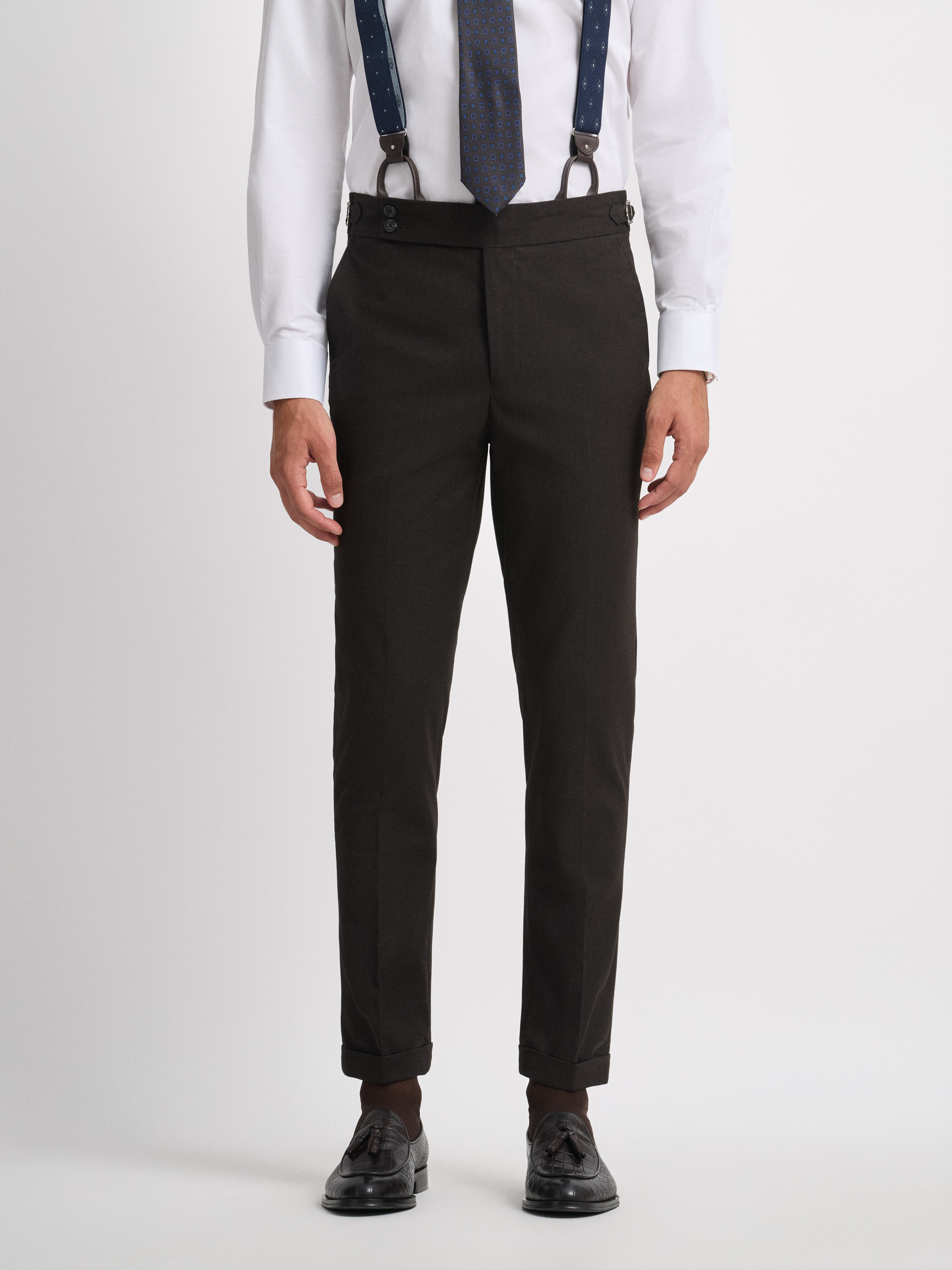 PANTALONES NAPOLI BROWN MARR&Oacute;N