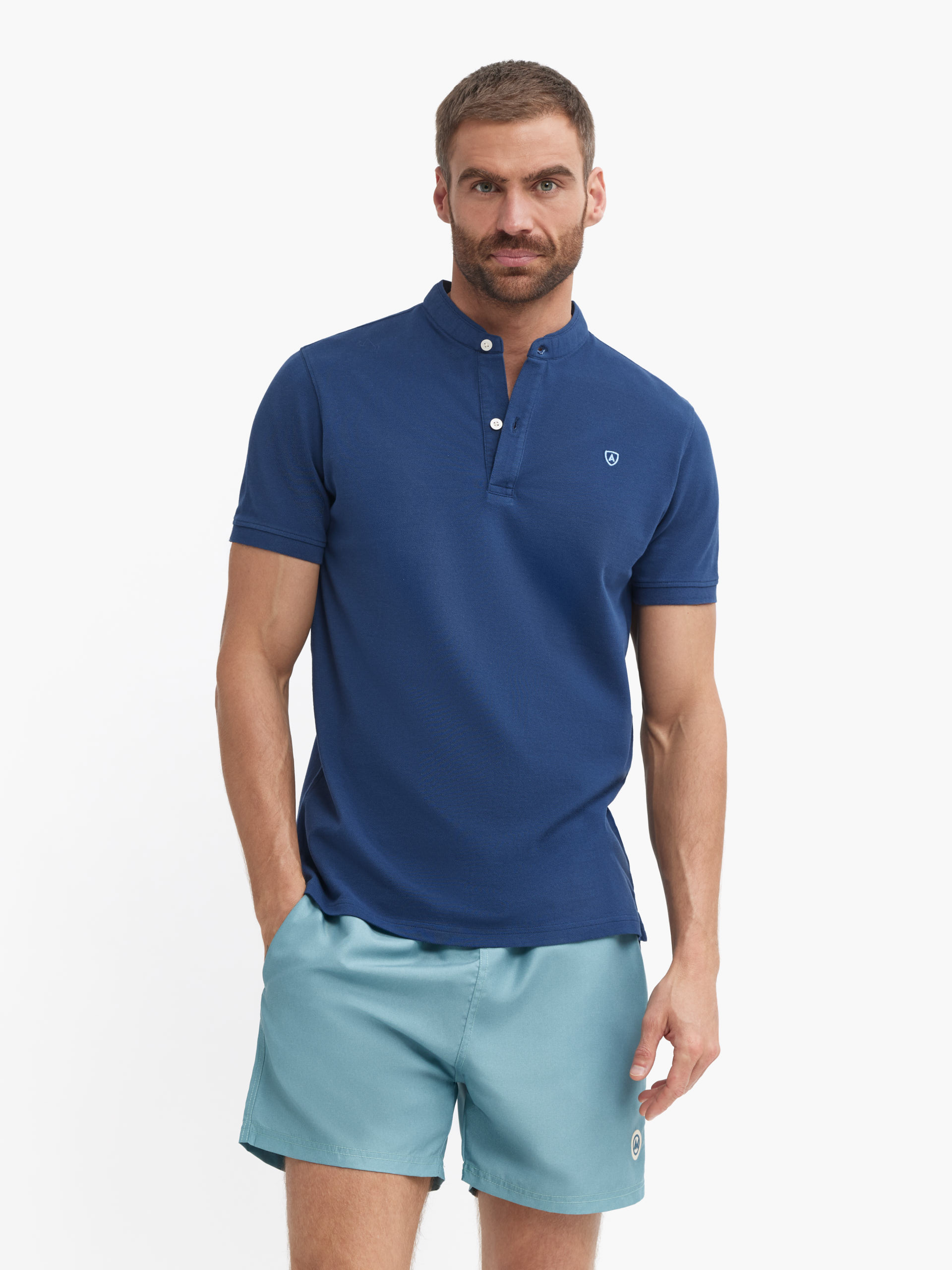 POLO MAO TRENDY AZUL MARINO