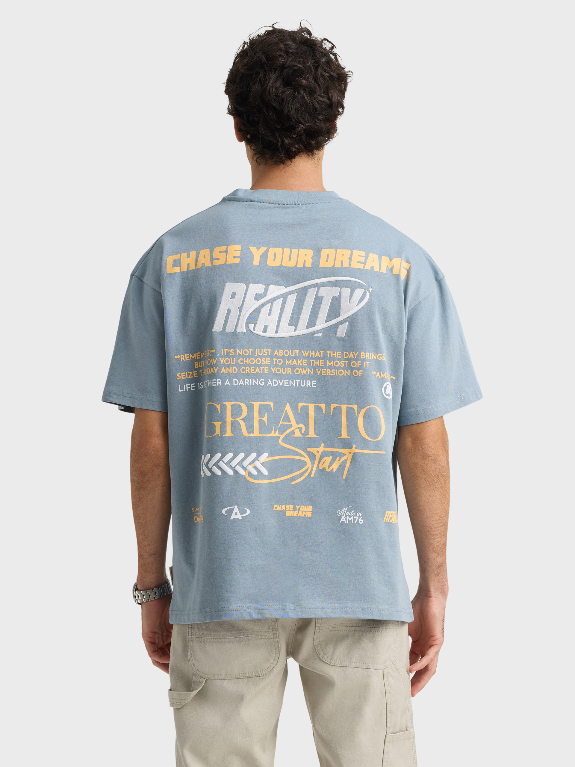 CAMISETA REALITY CELESTE