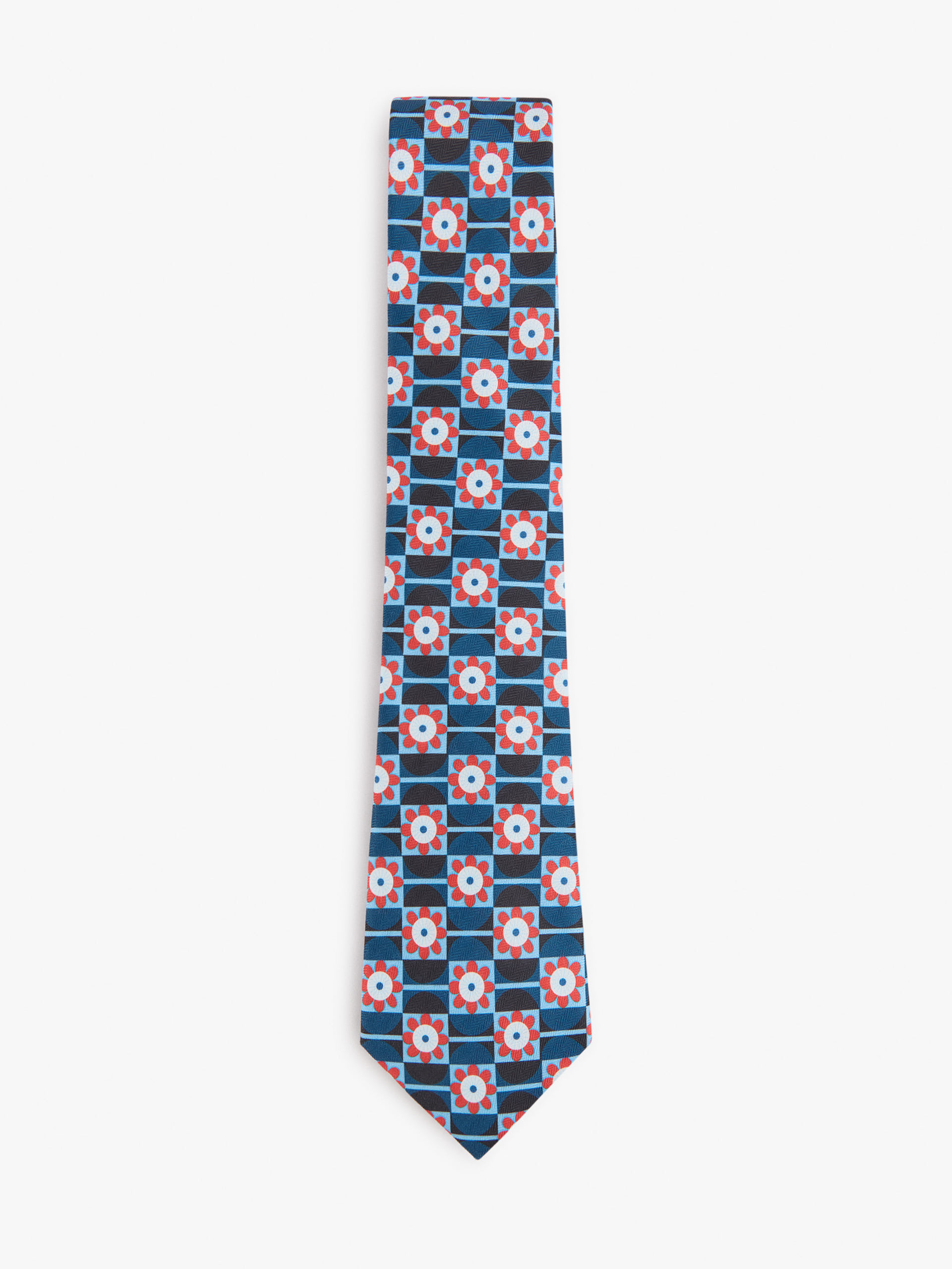 CORBATA PRINTED AZUL MARINO