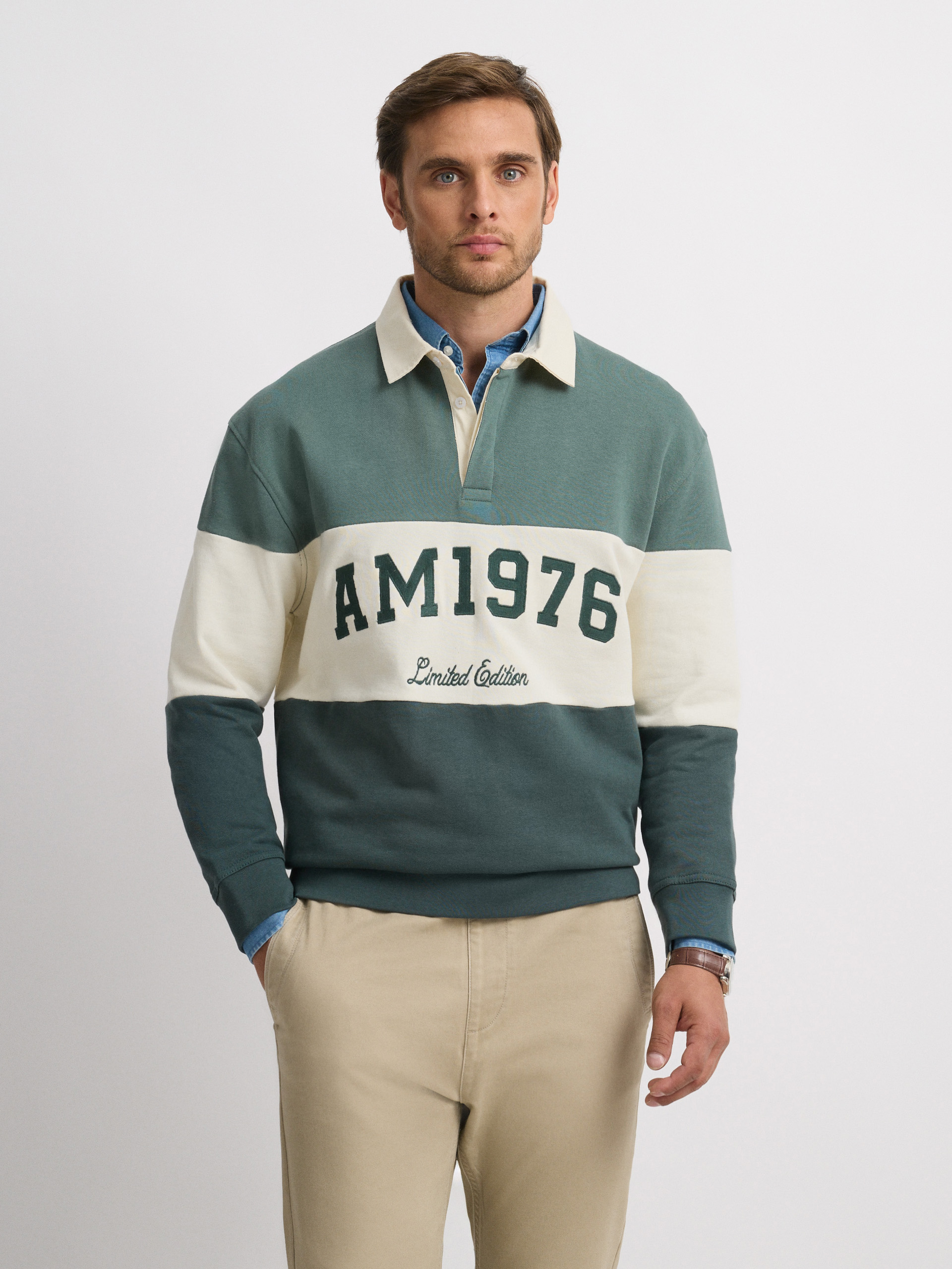 SUDADERA POLO 1976 VERDE