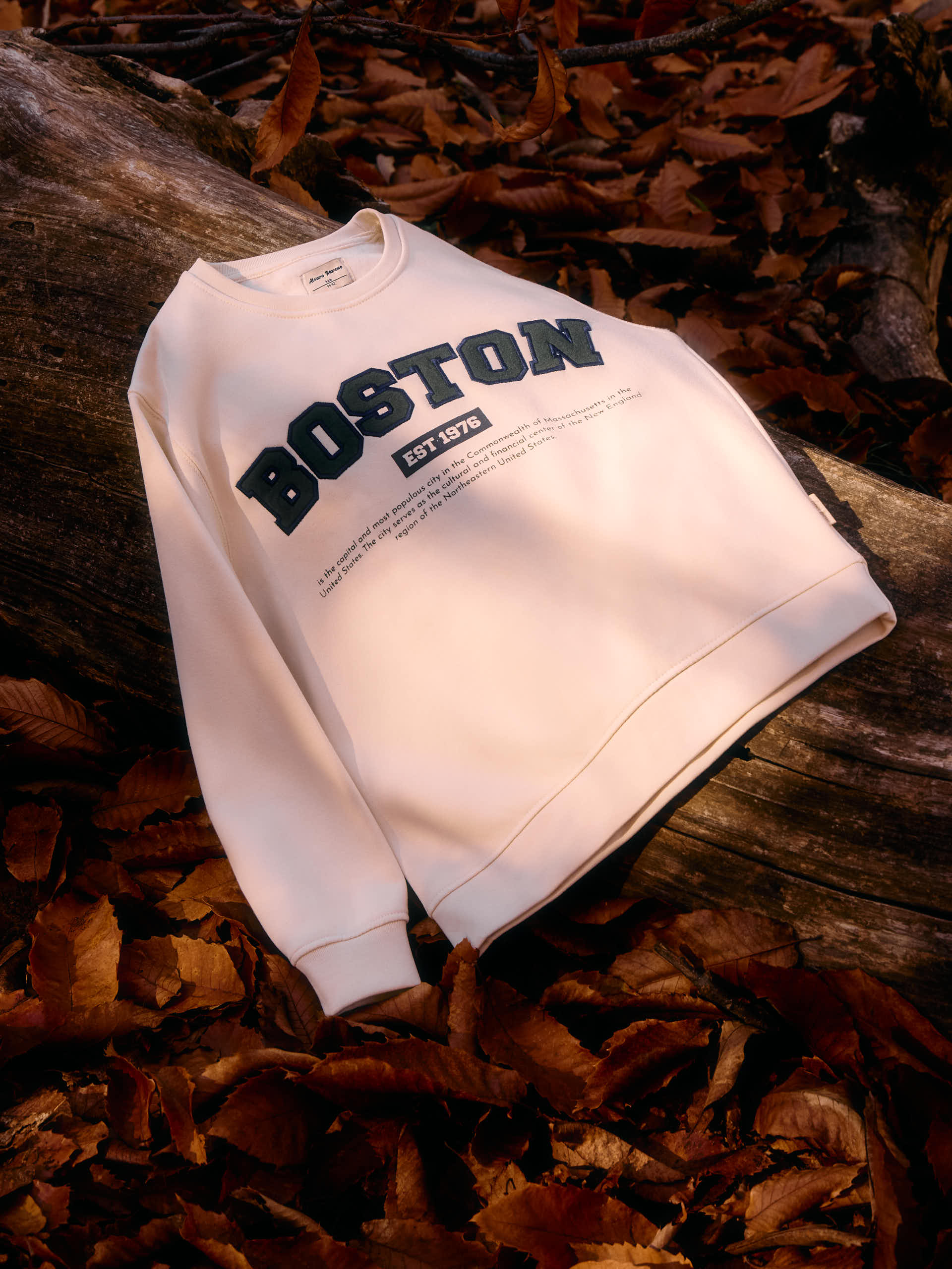 SUDADERA BOSTON KIDS BEIGE