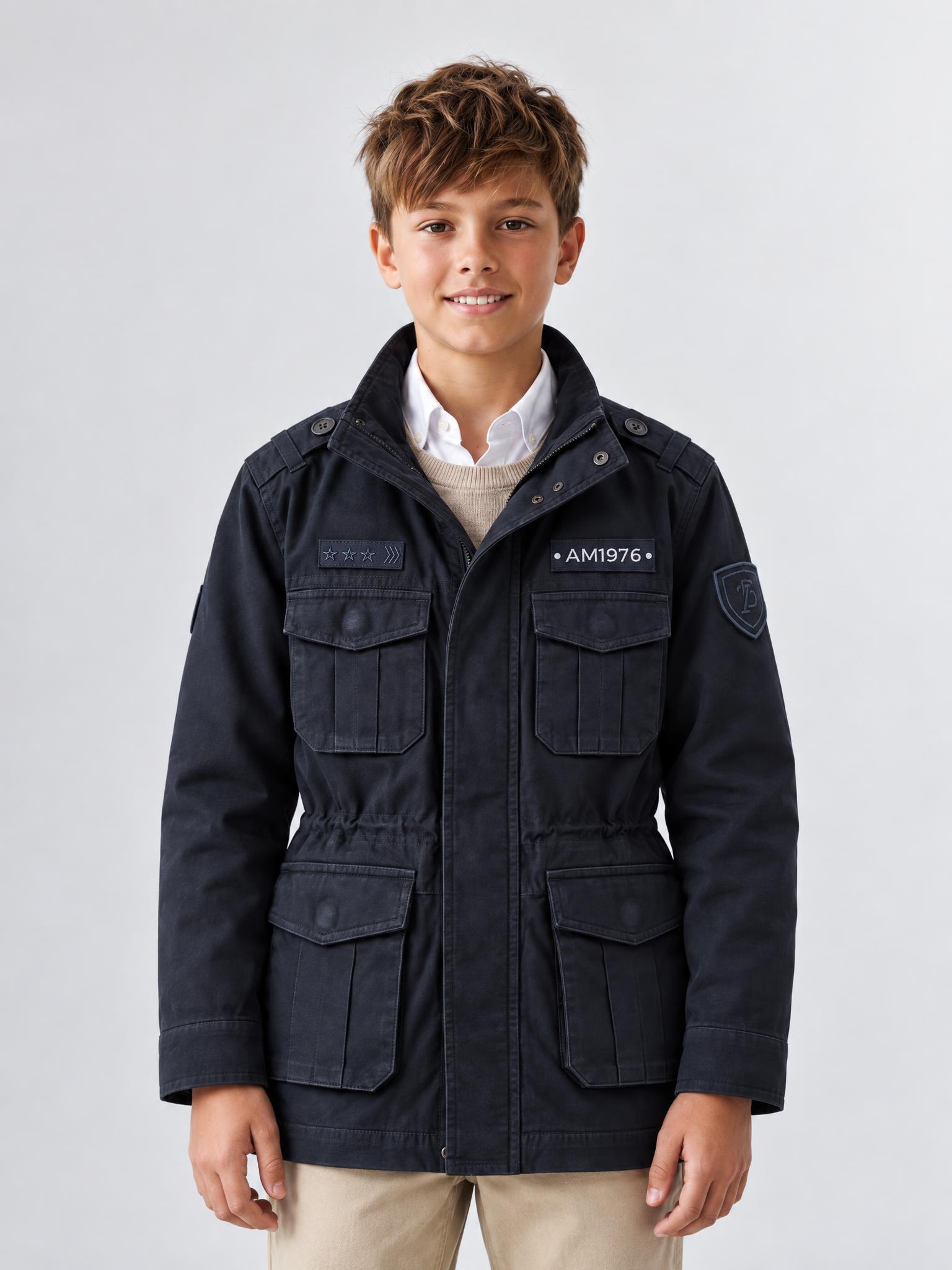 SAHARIANA MILITARY KIDS AZUL MARINO