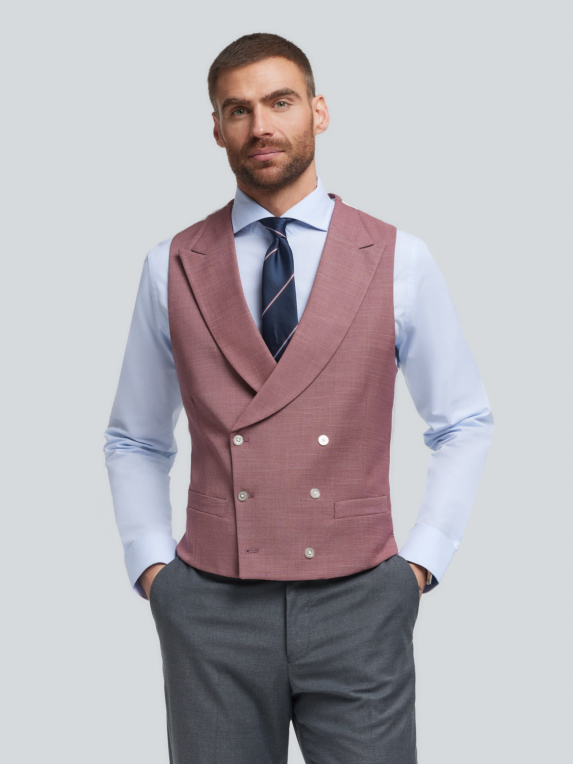 CHALECO ESTERILLA BURDEOS