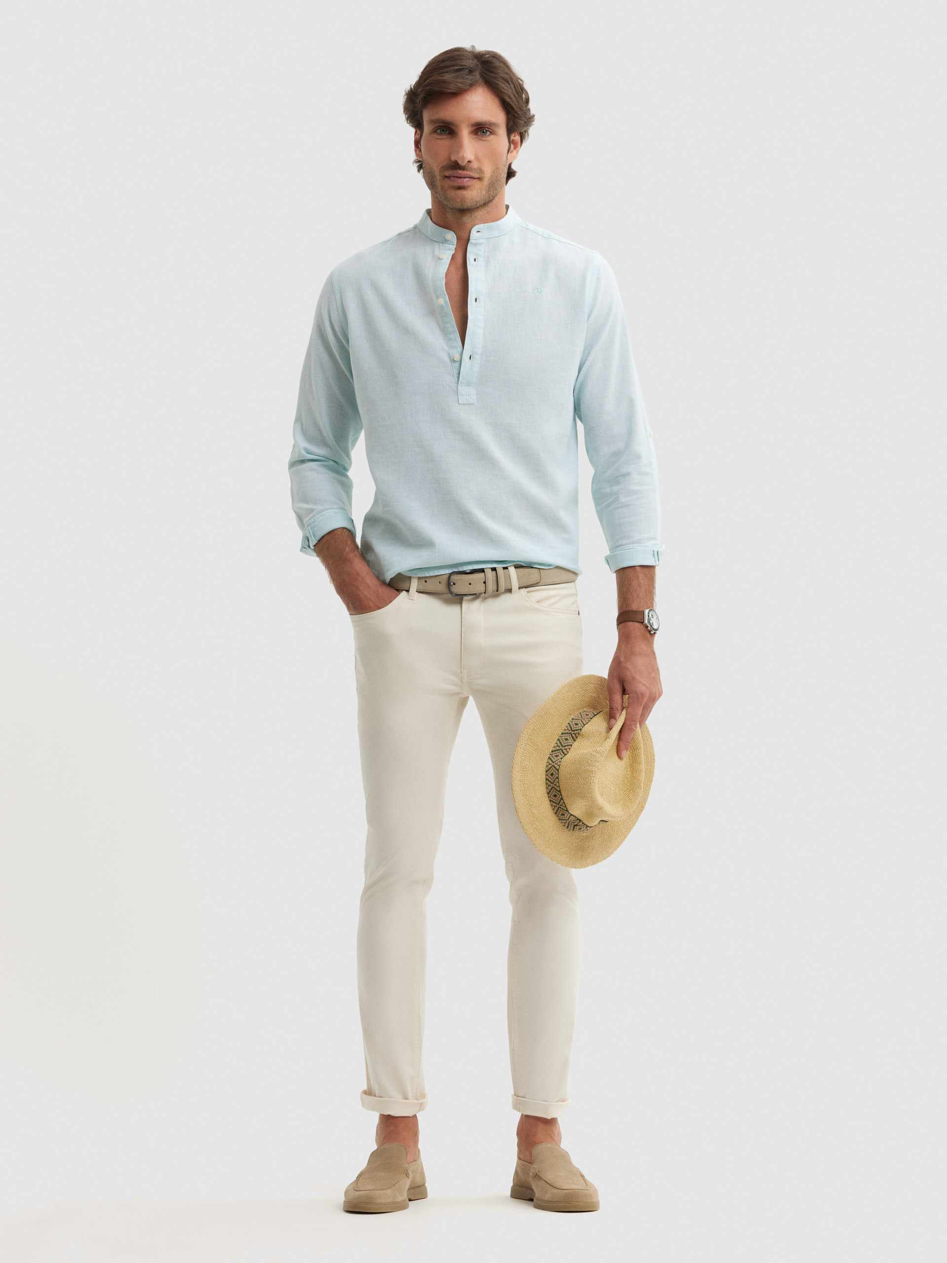 PANTALON 5 BOLSILLOS CRUDO