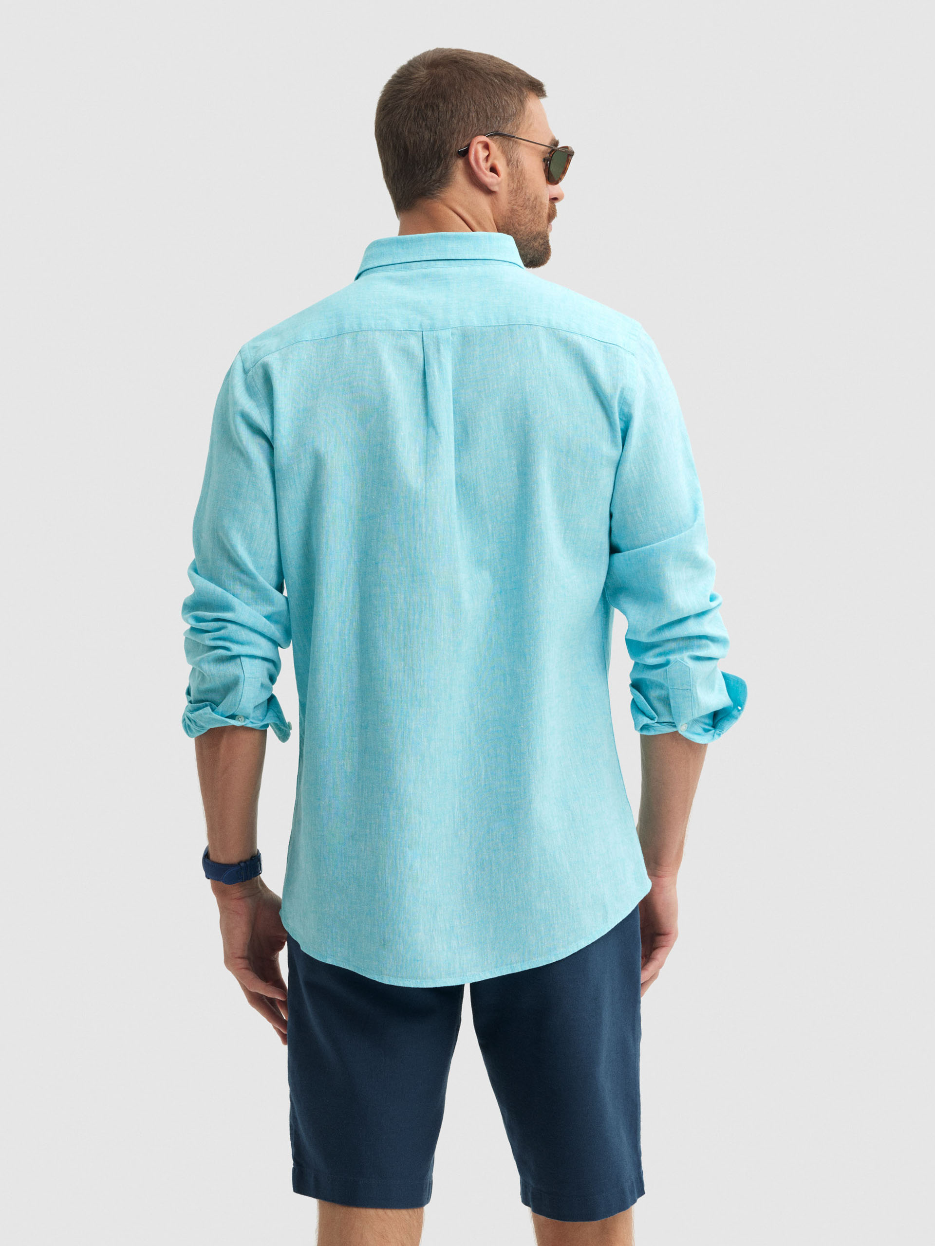 CAMISA LINO C. BOTON
