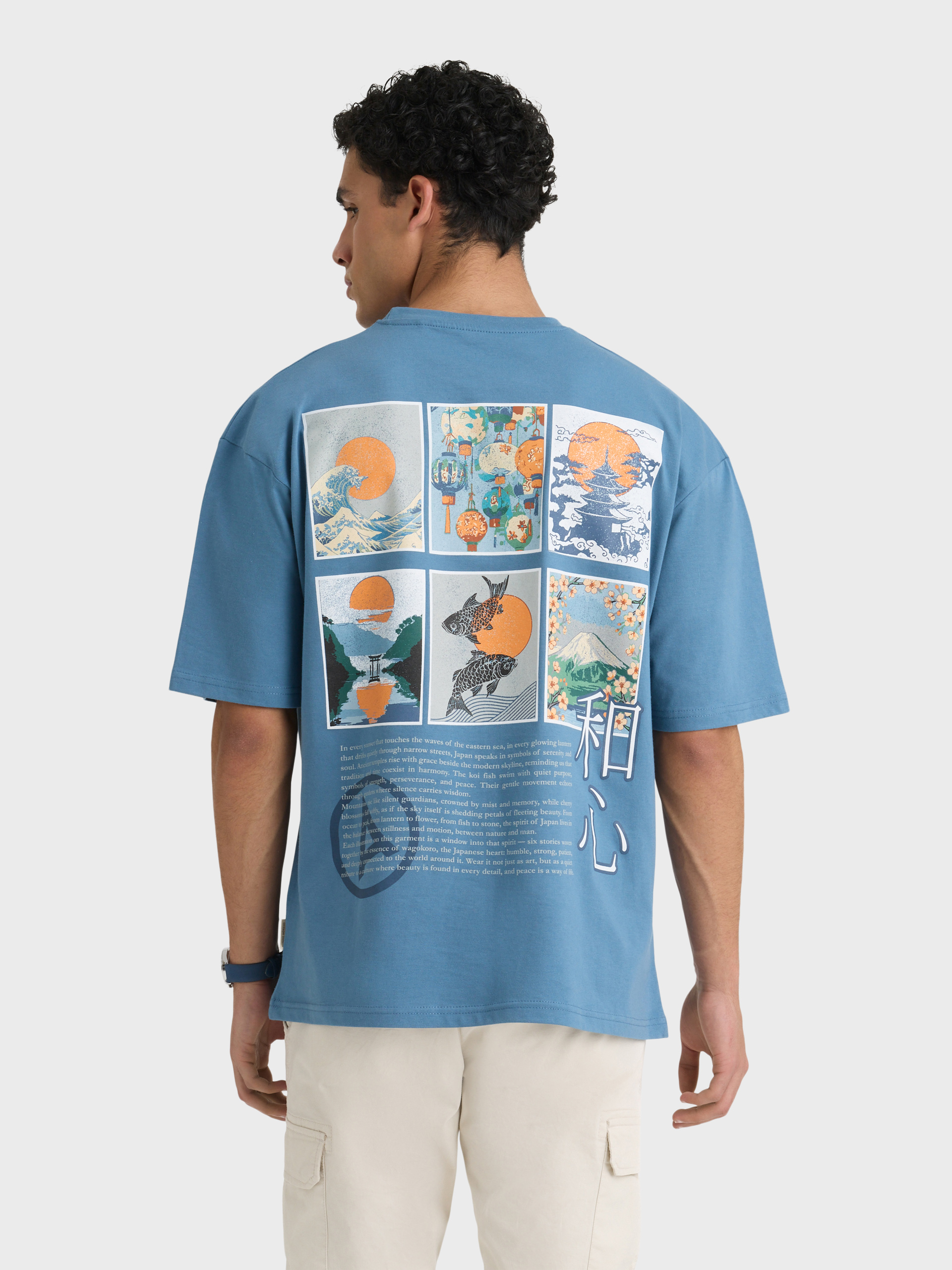 CAMISETA SAKURA AZUL