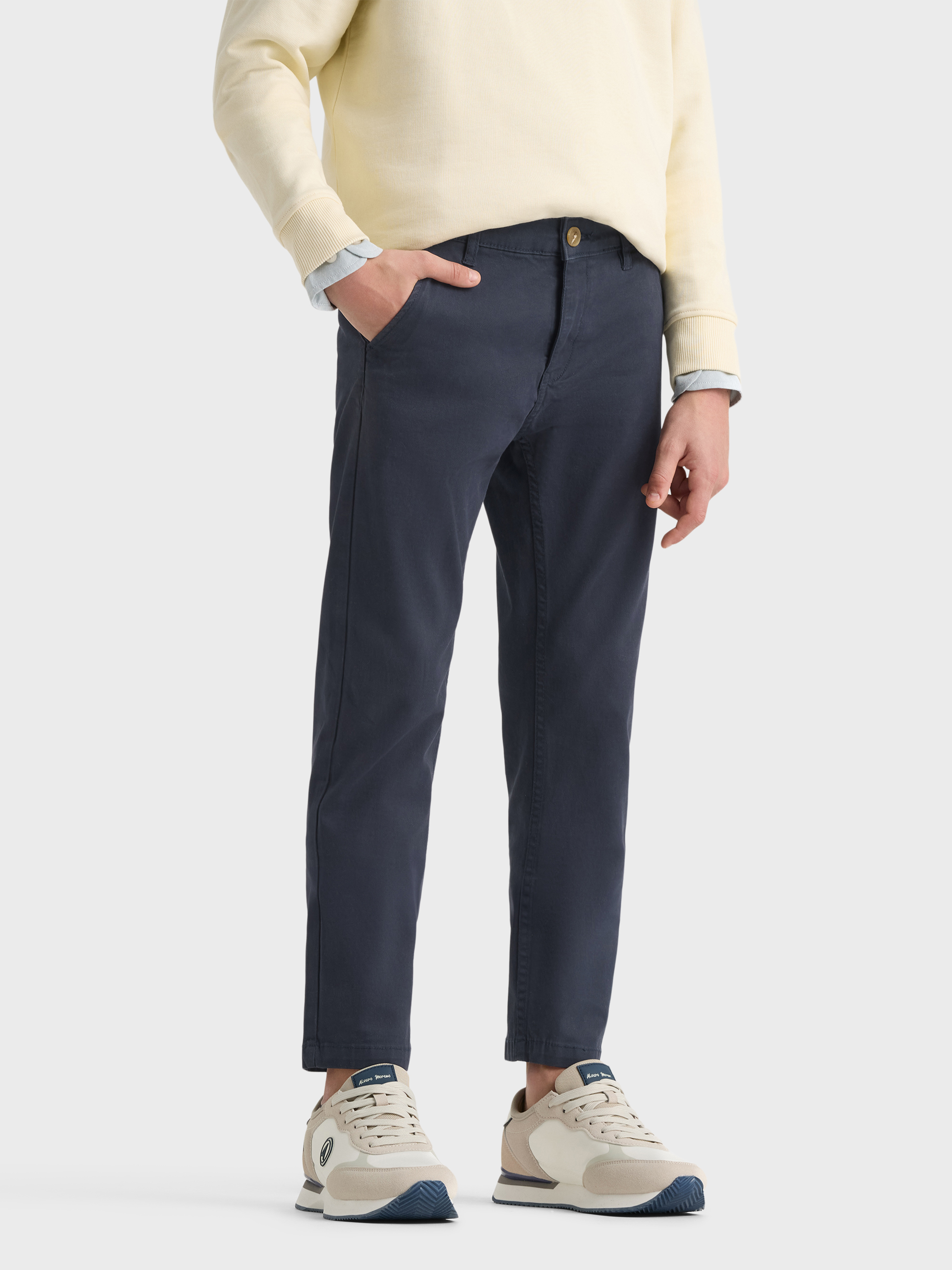PANTALON CHINO KIDS AZUL MARINO