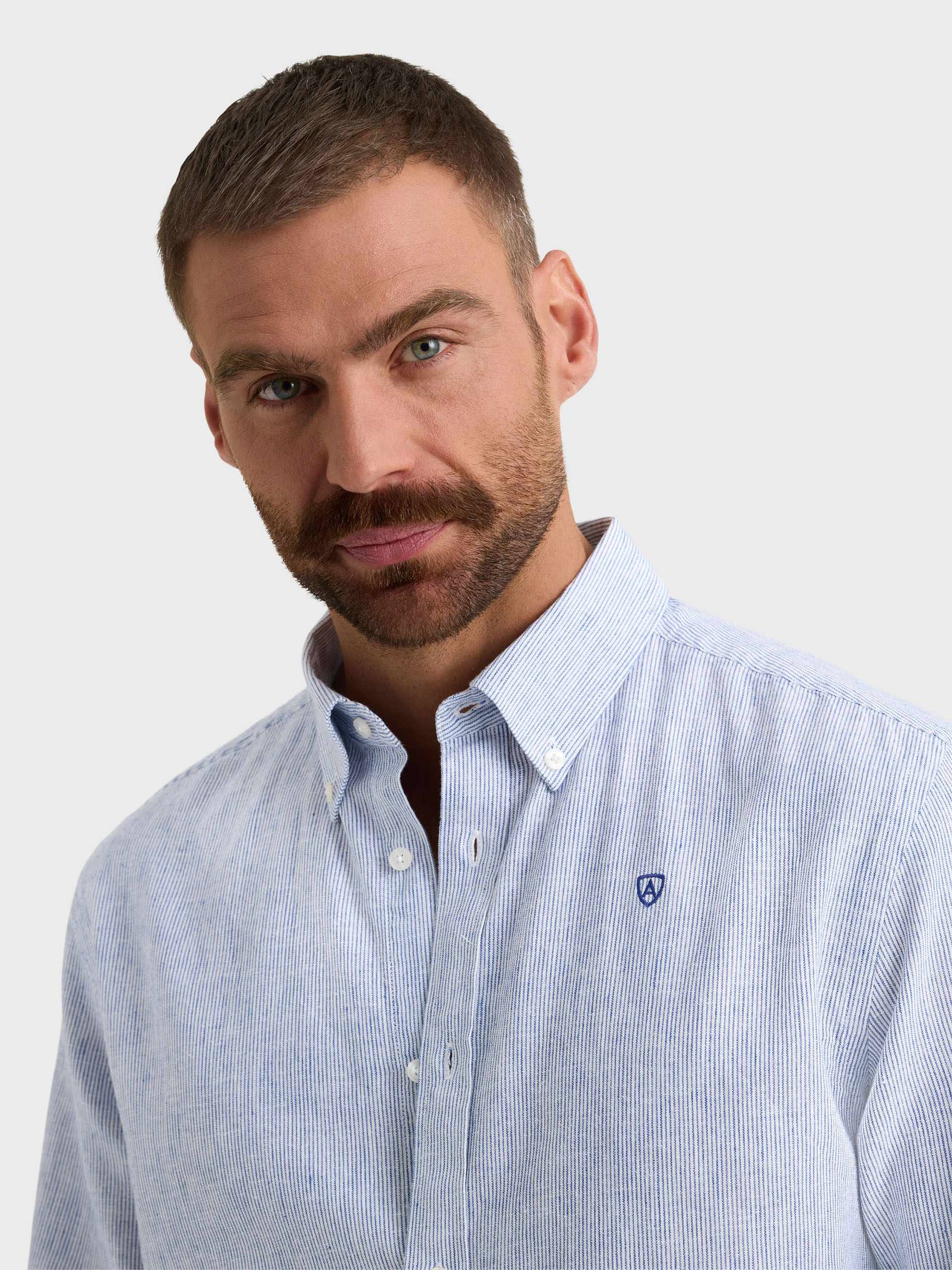 CAMISA LINO MIL RAYAS