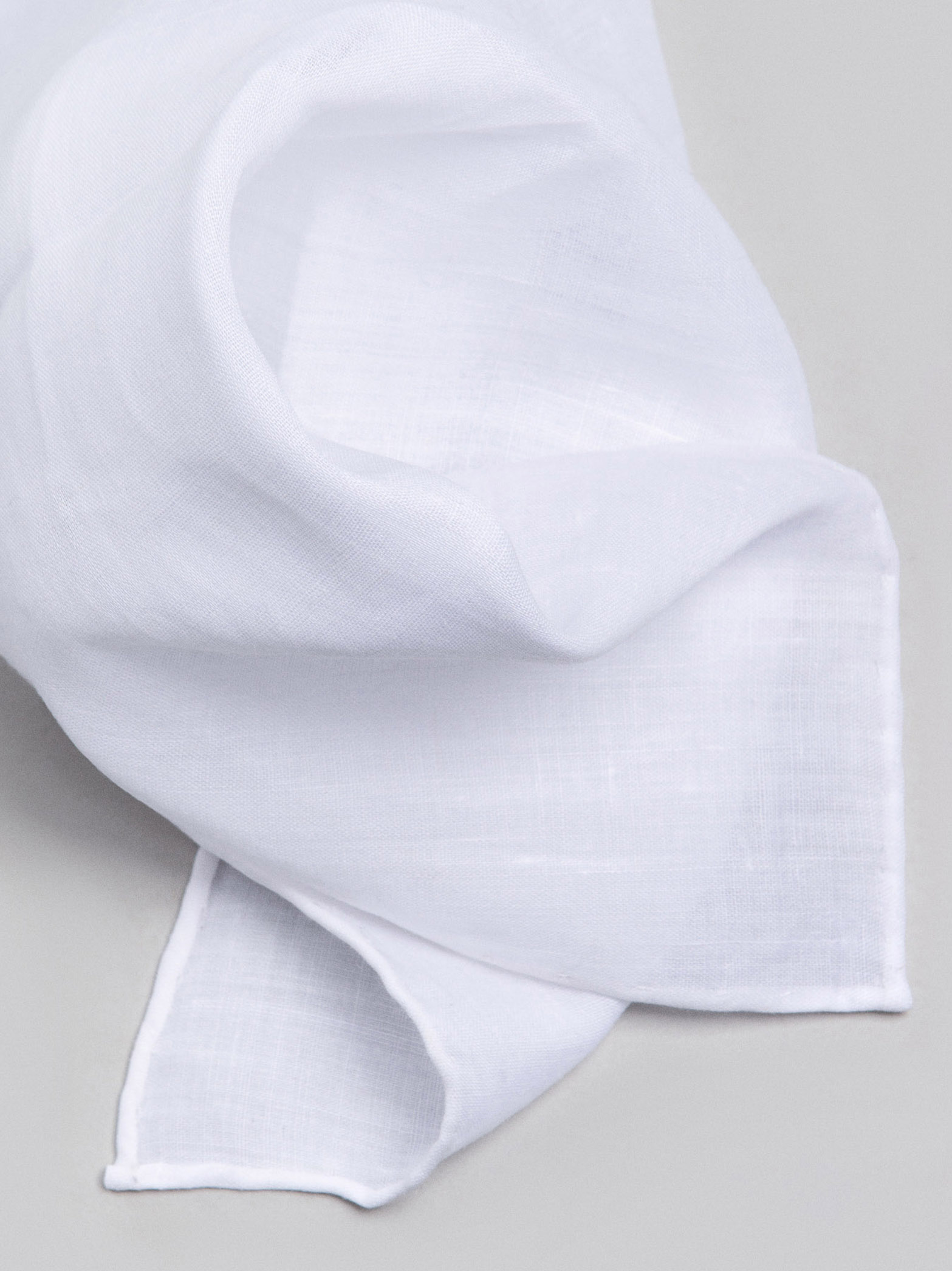 PAÑUELO LINO BLANCO