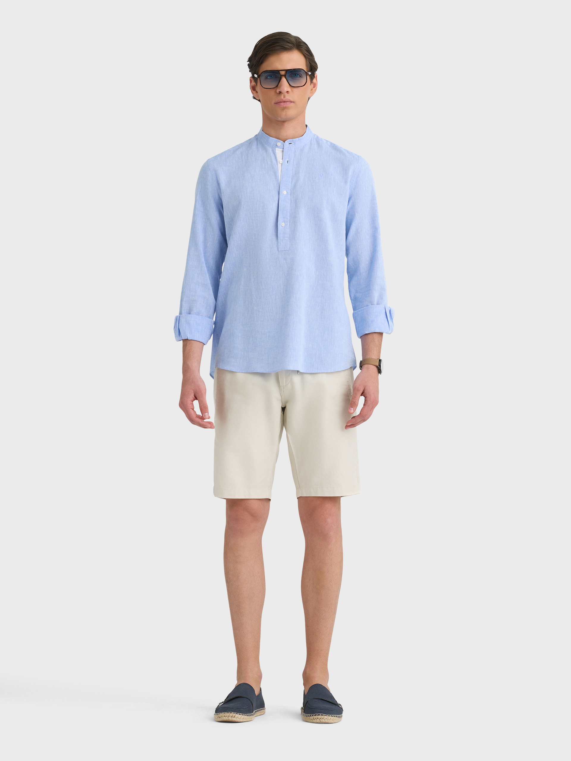 POLERA LINO MAO CONTRASTE