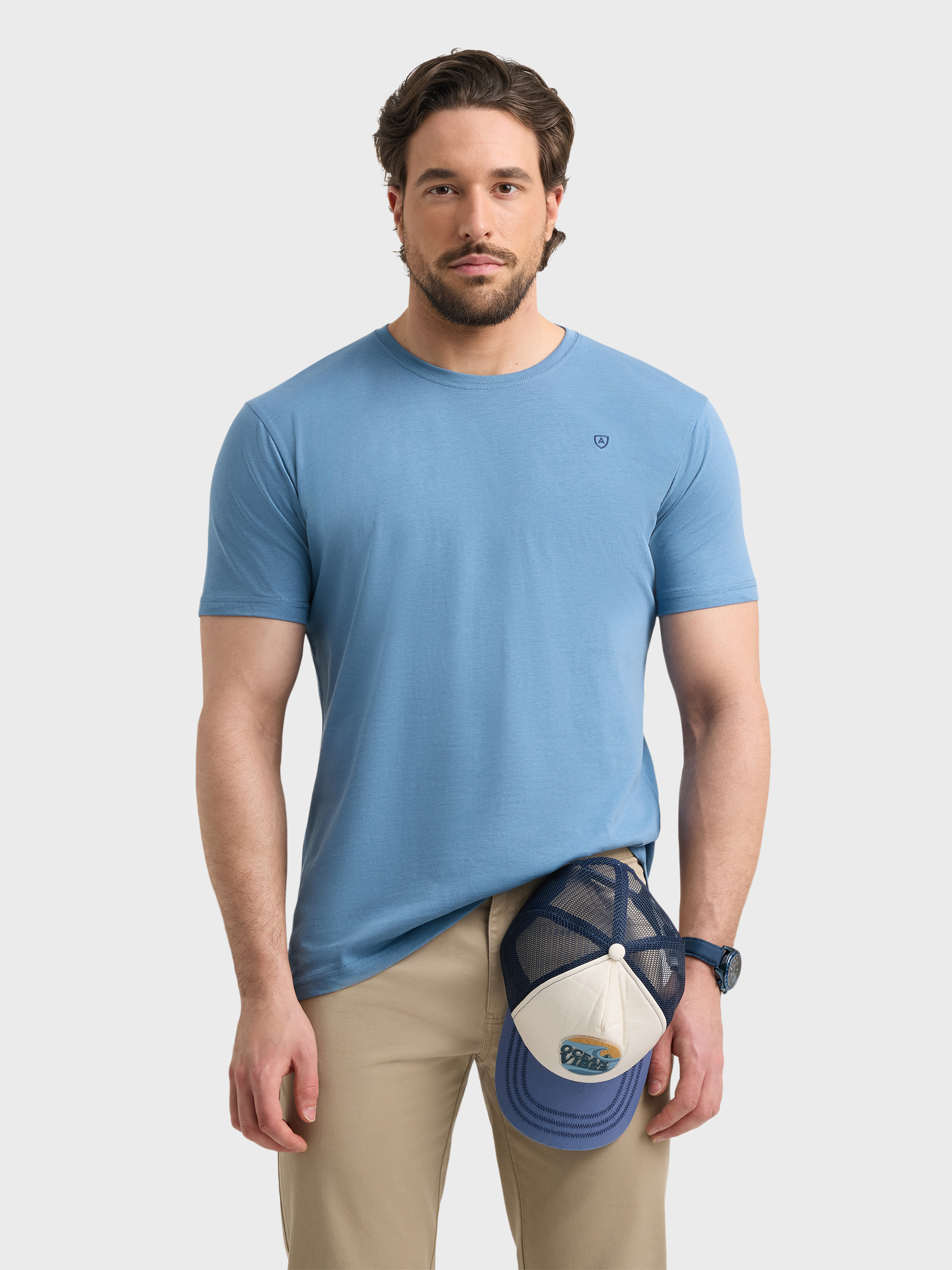 CAMISETA BASICA AZUL