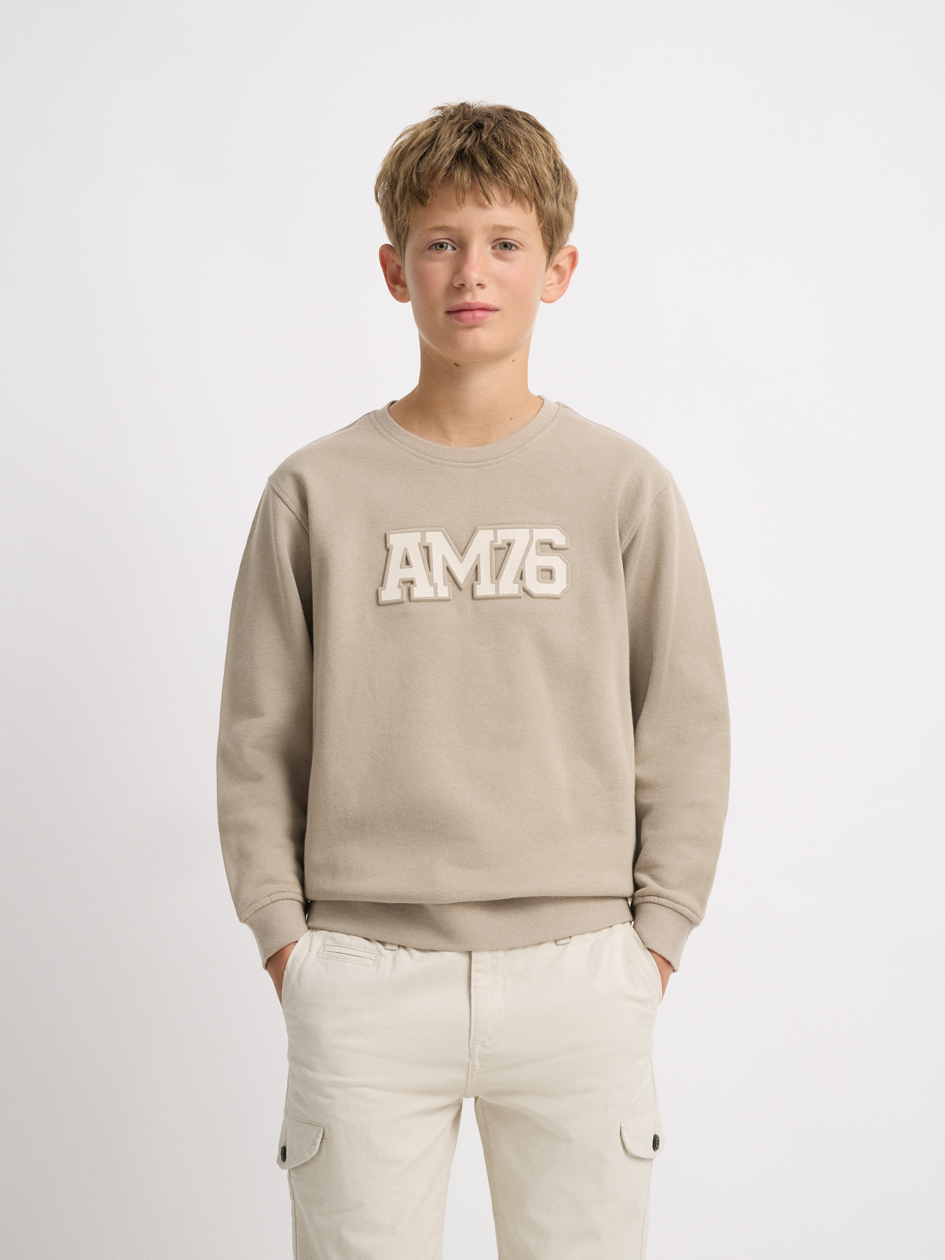 SUDADERA OFFICIAL KIDS CAMEL
