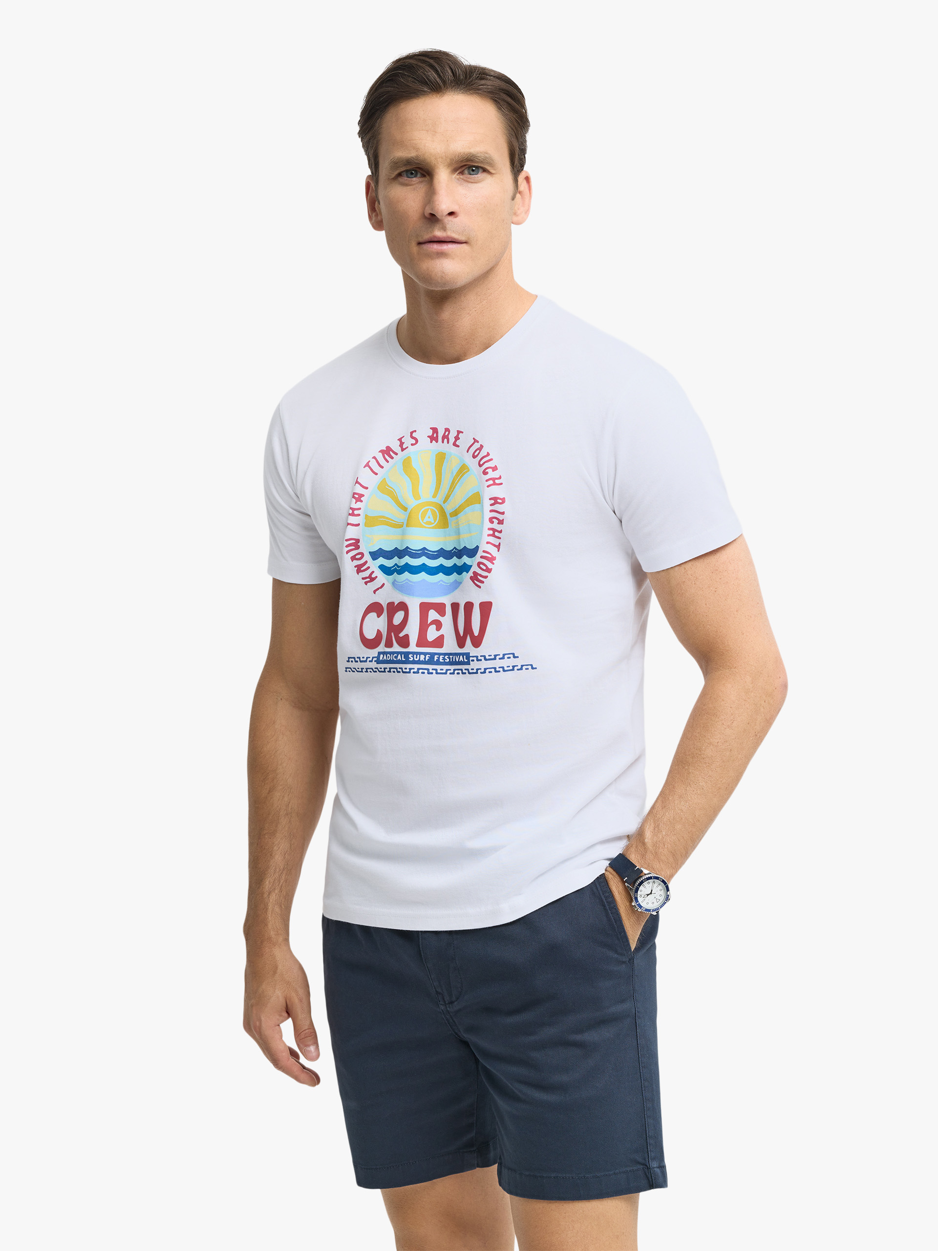CAMISETA CREW BLANCO