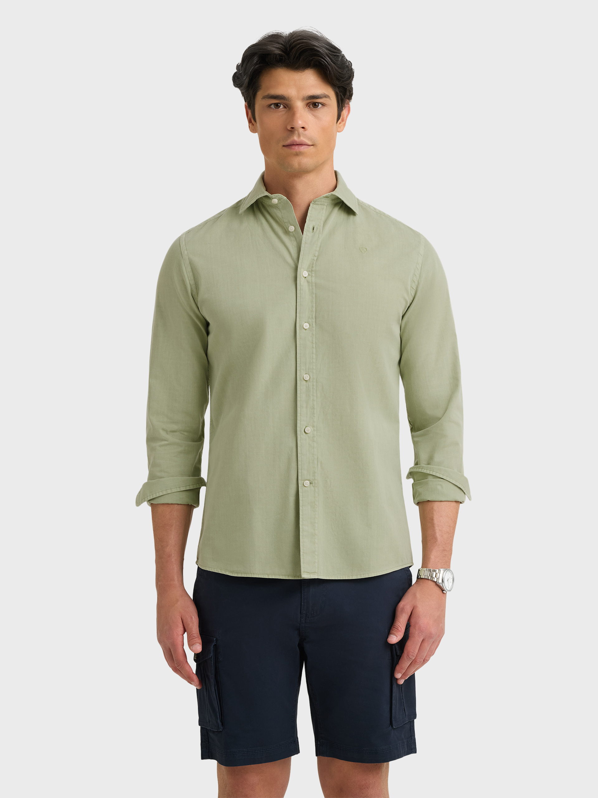 CAMISA POPELIN VERDE