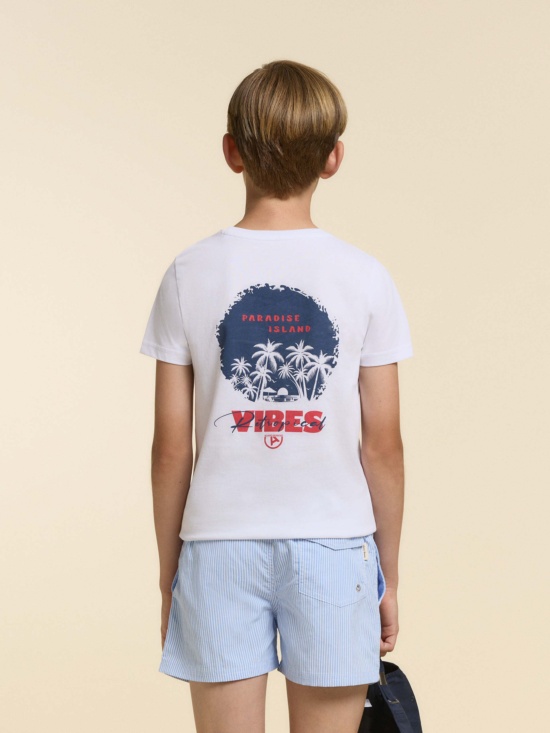 CAMISETA PARADISE KIDS BLANCO