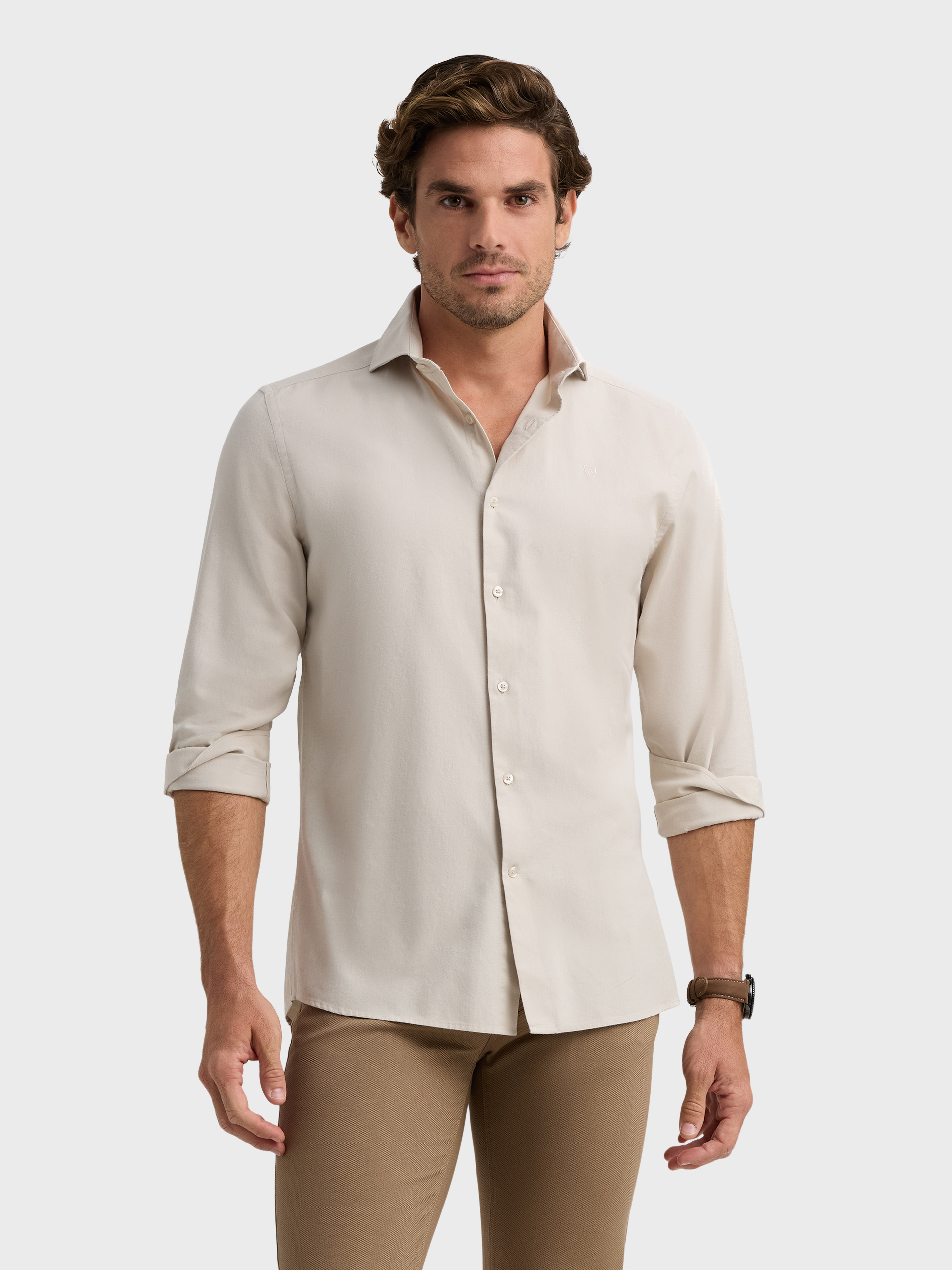 CAMISA TWILL PEACH CRUDO