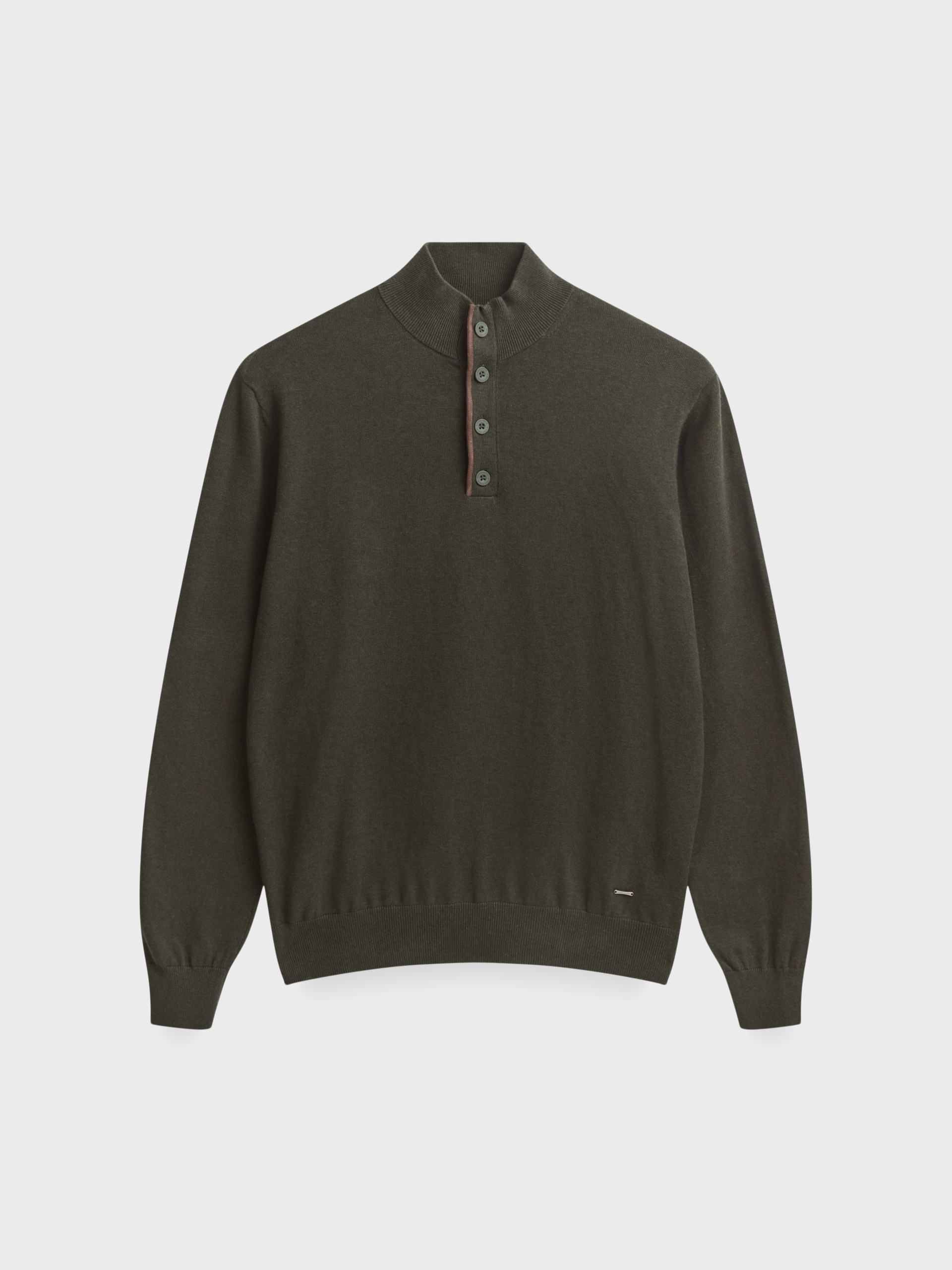 JERSEY BUTTON COLLAR