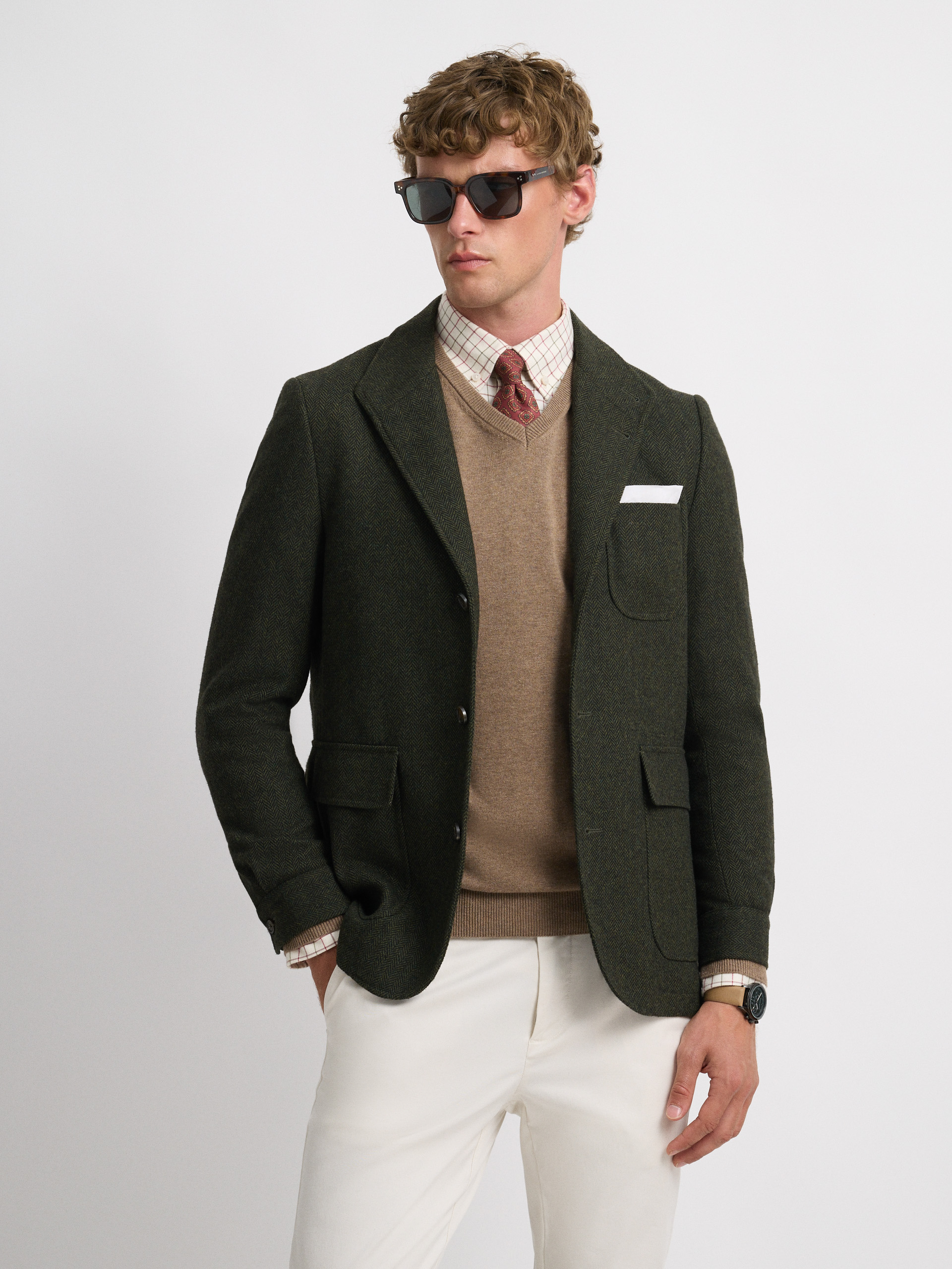 CHAQUETA TEBA ESPIGA VERDE